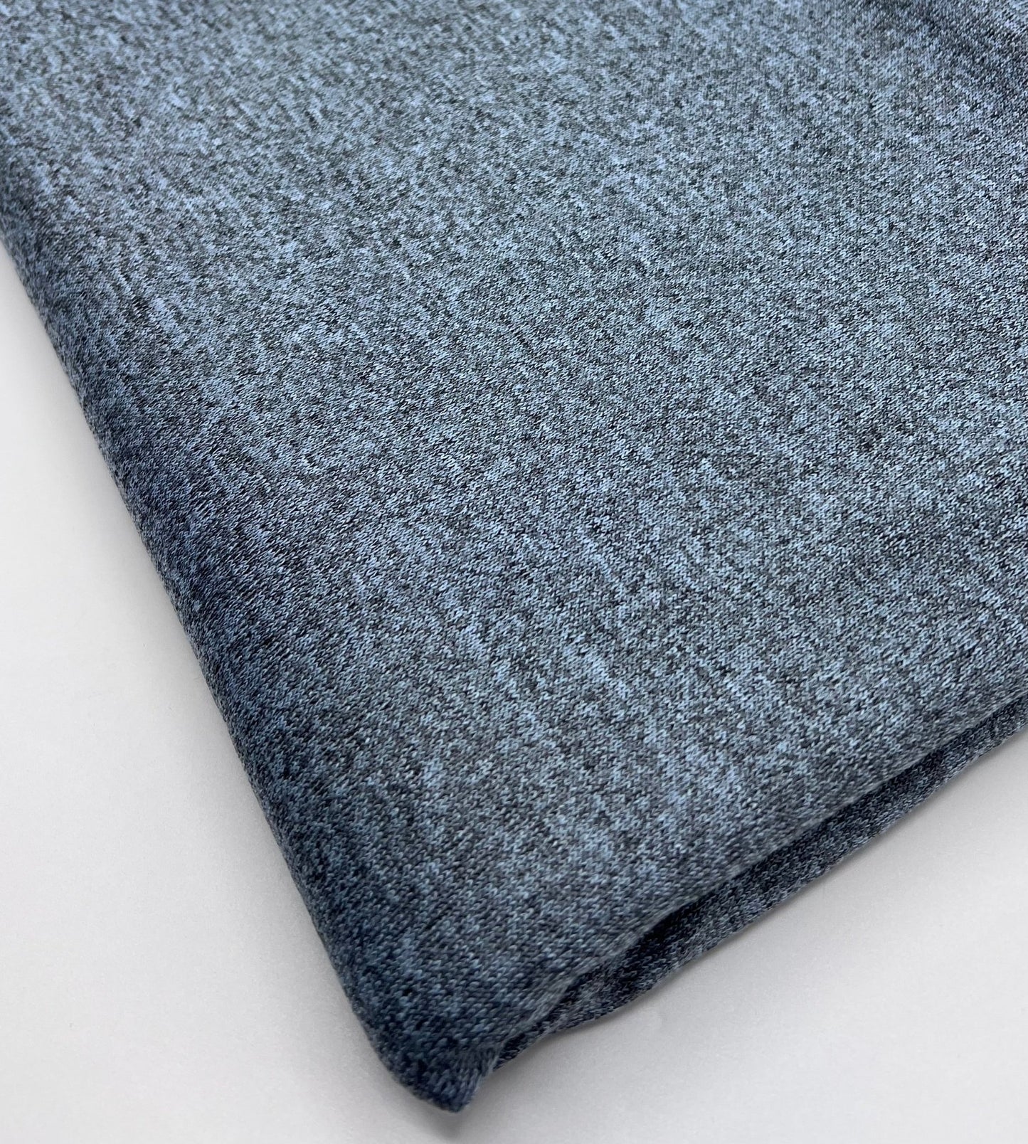 Light Blue Melange Knit Stretch Fabric - T9 Fabrics