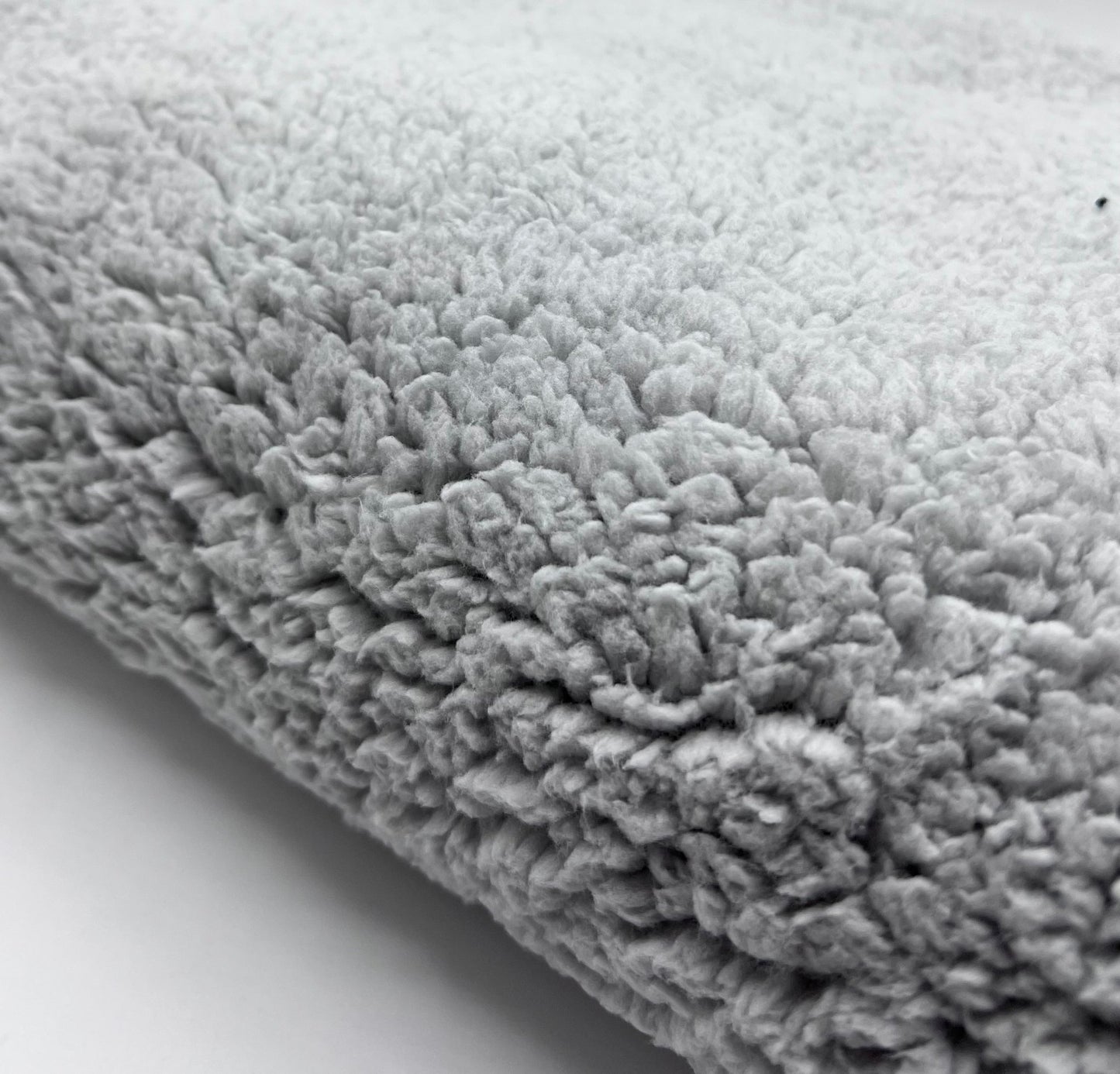 Light Grey Sherpa Fleece Fluffy Borg Faux Fur Fabric - T9 Fabrics