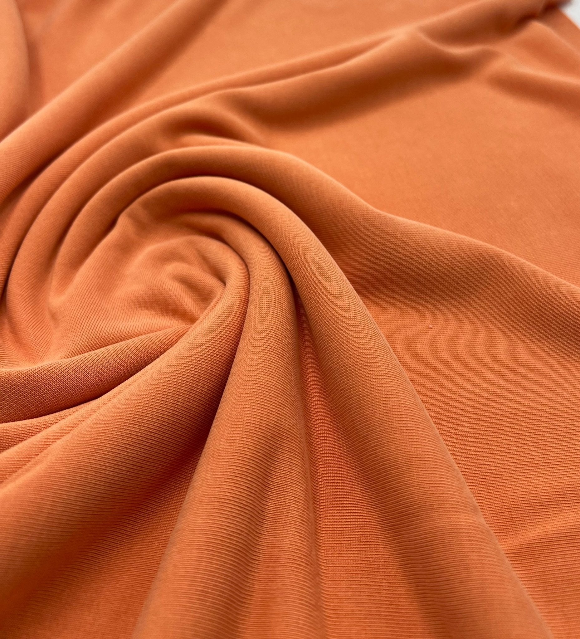 Light Orange Modal 200GSM 2 Way Stretch Fabric - T9 Fabrics