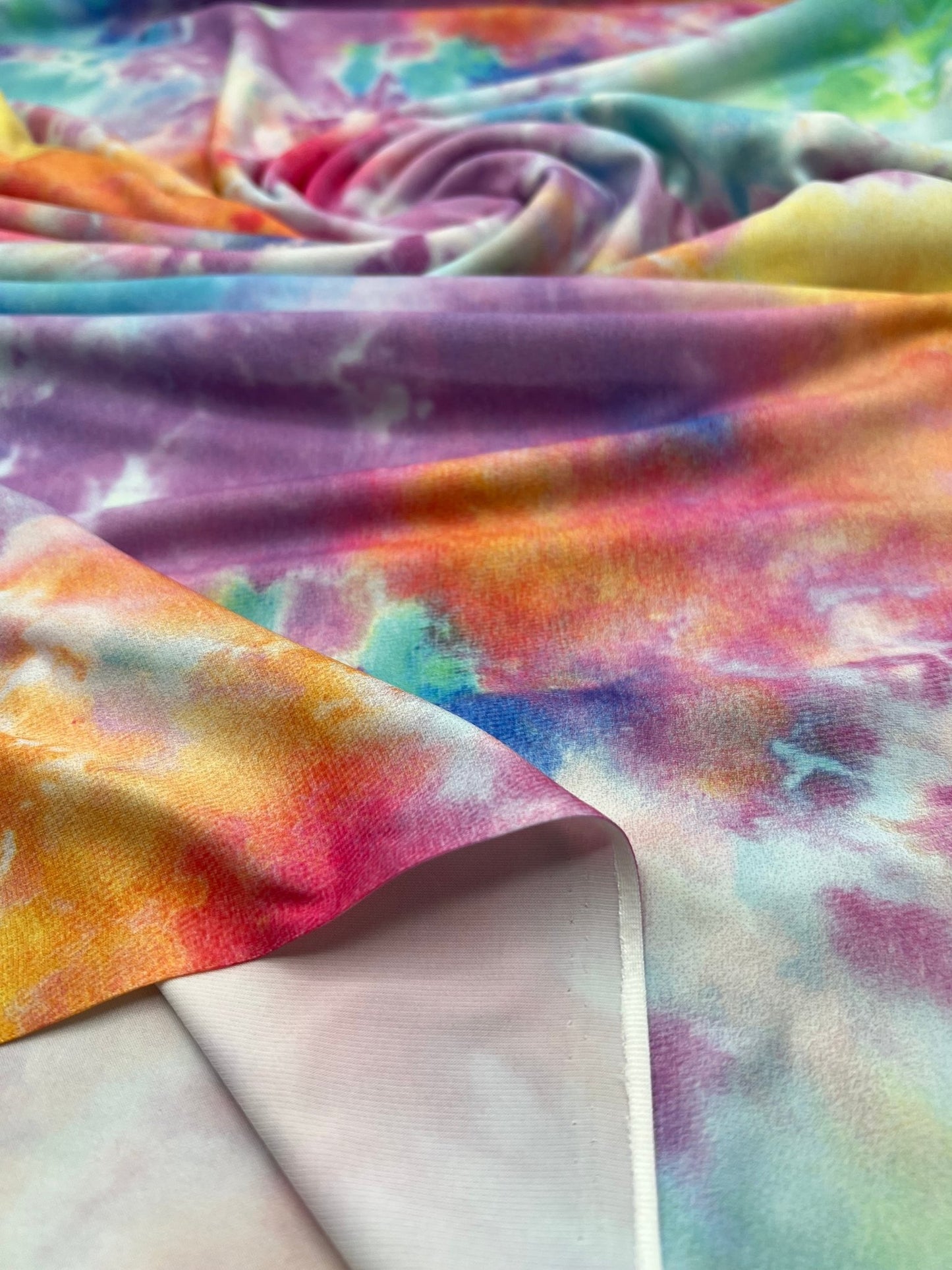 Light Vibrant Pastel Mix Print ITY Fabric 4 Way Stretch - T9 Fabrics