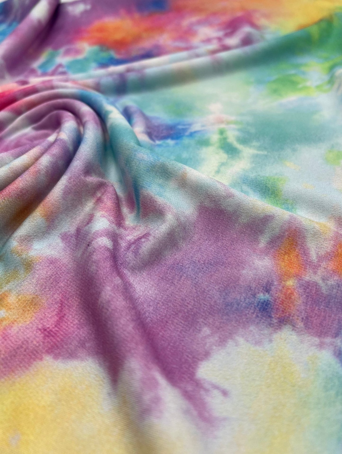 Light Vibrant Pastel Mix Print ITY Fabric 4 Way Stretch - T9 Fabrics