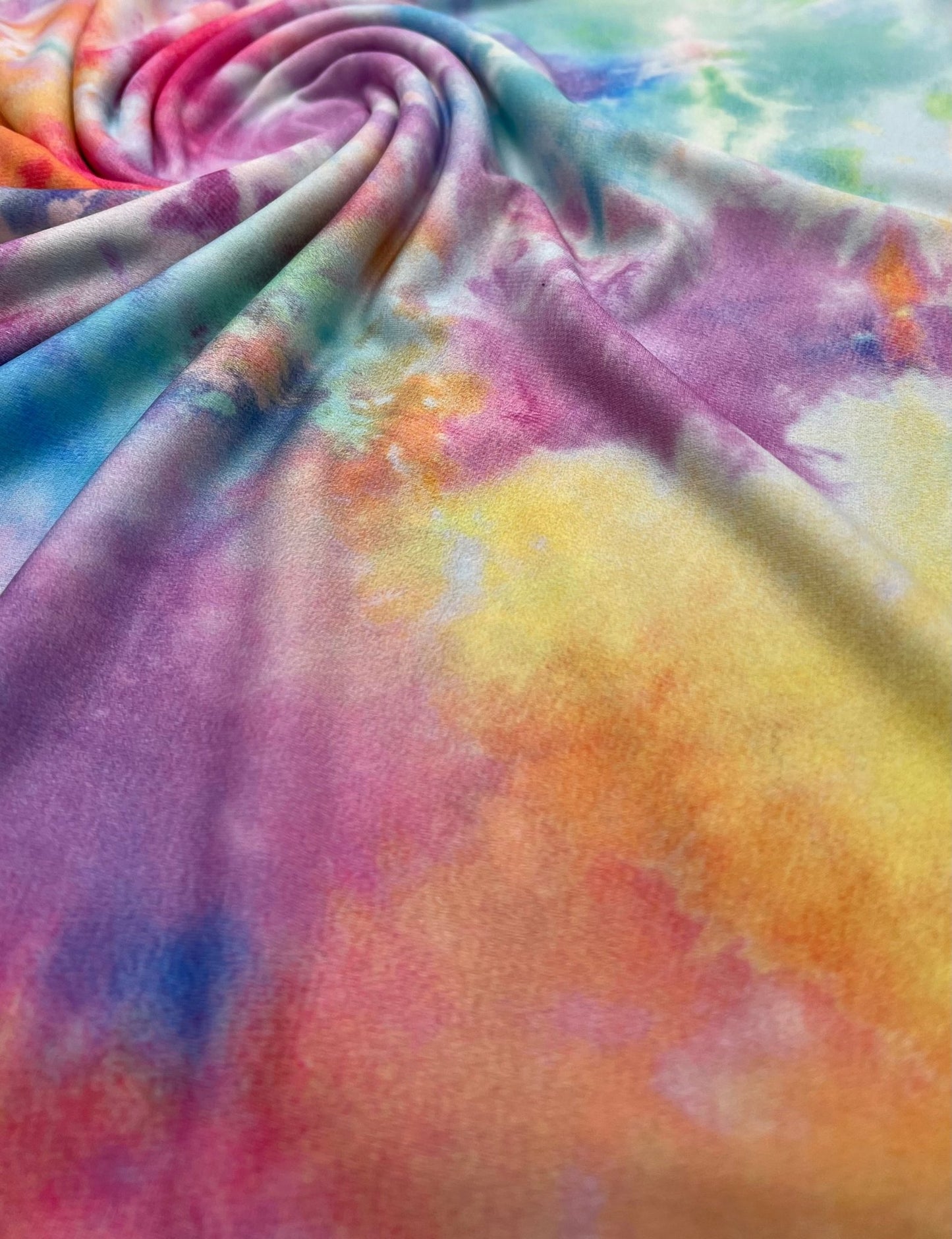 Light Vibrant Pastel Mix Print ITY Fabric 4 Way Stretch - T9 Fabrics