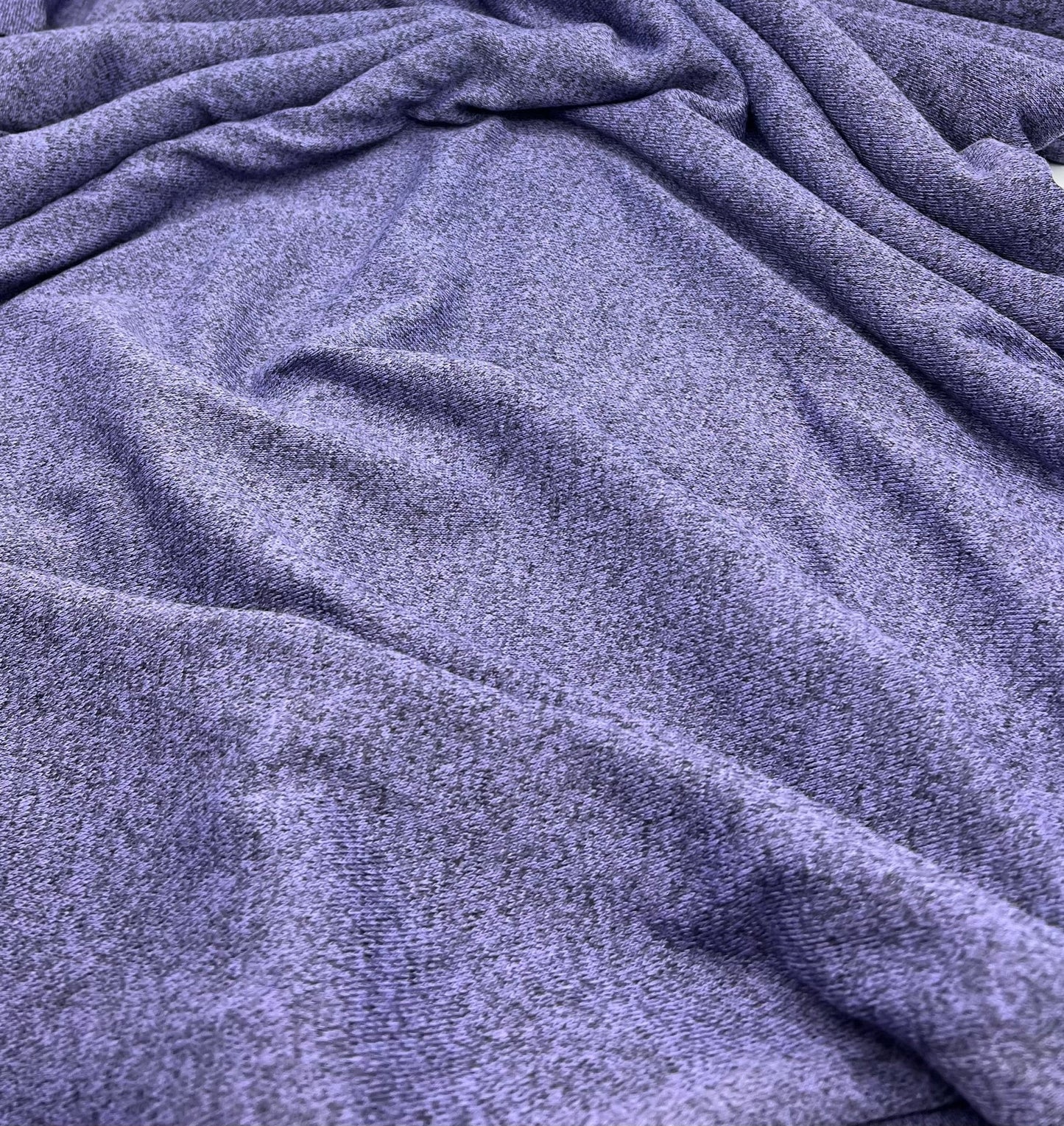 Lilac Melange Knit Stretch Fabric - T9 Fabrics