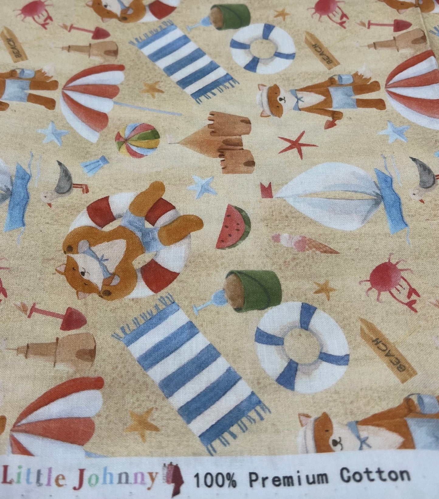 Little Johnny Beach Cotton 155 GSM 100% Cotton Fabric - T9 Fabrics