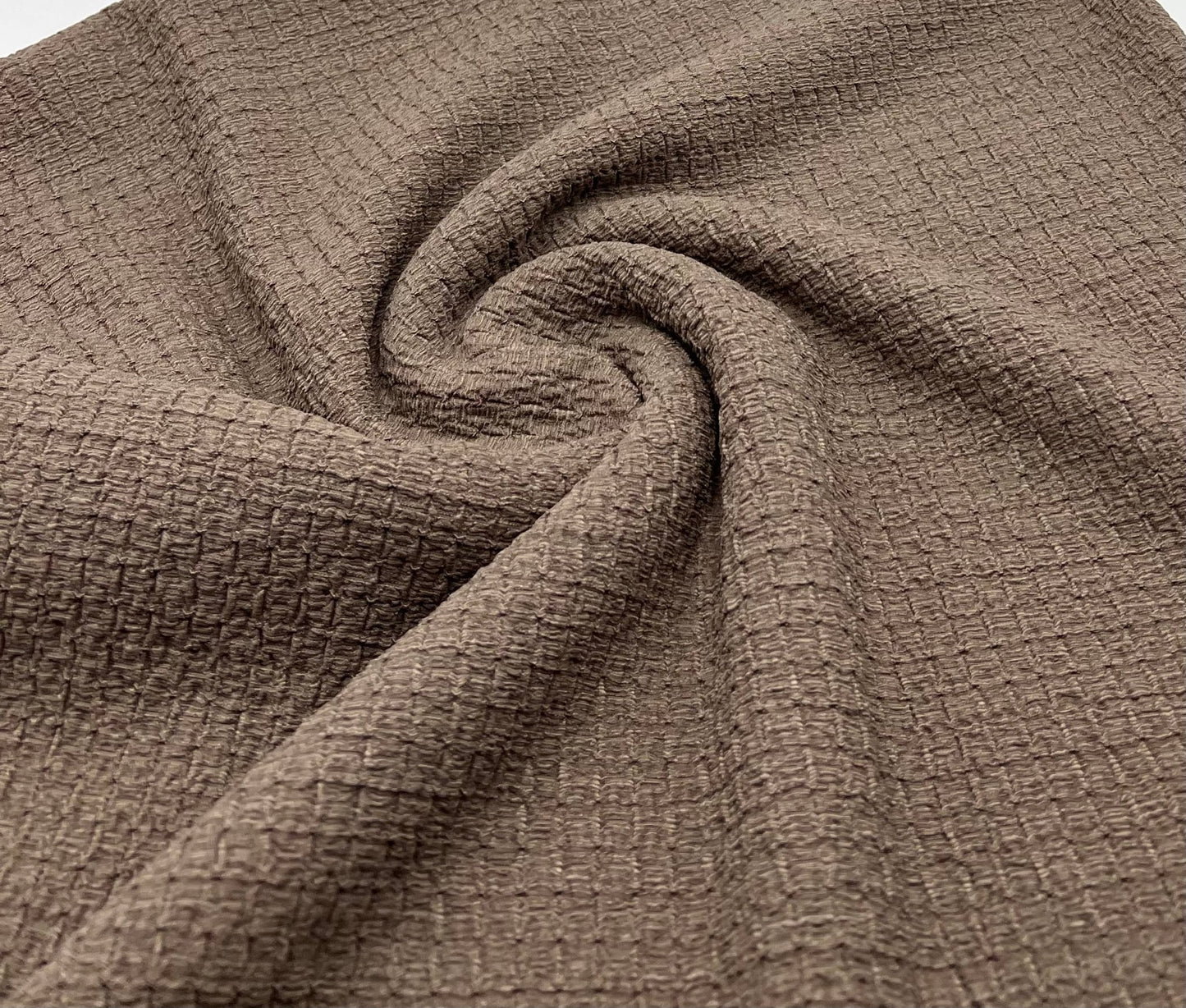 Mocha Nacho Soft Textured Stretch Fabric - T9 Fabrics
