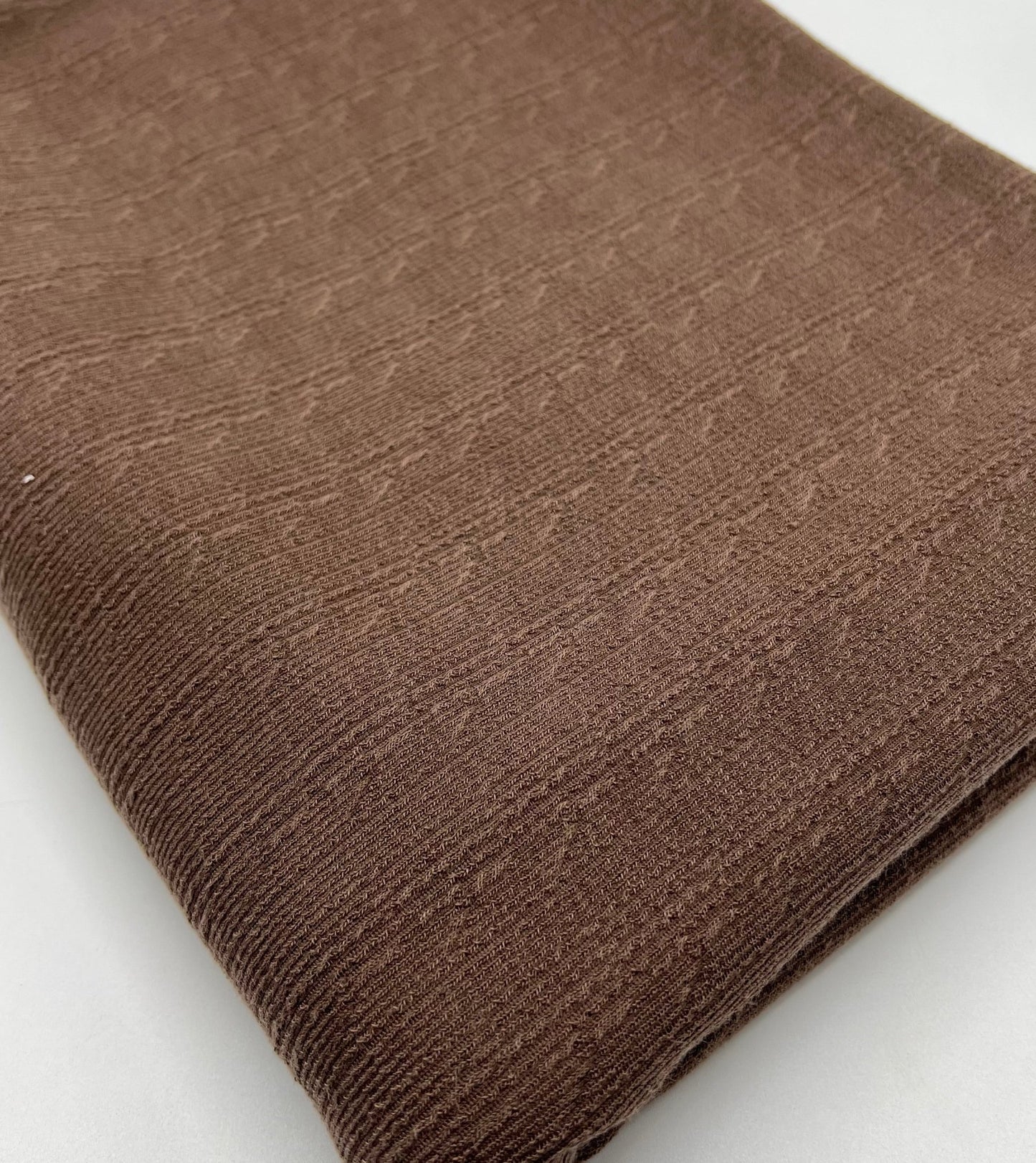 Mocha Soft Striped Textured Stretch Fabric - T9 Fabrics