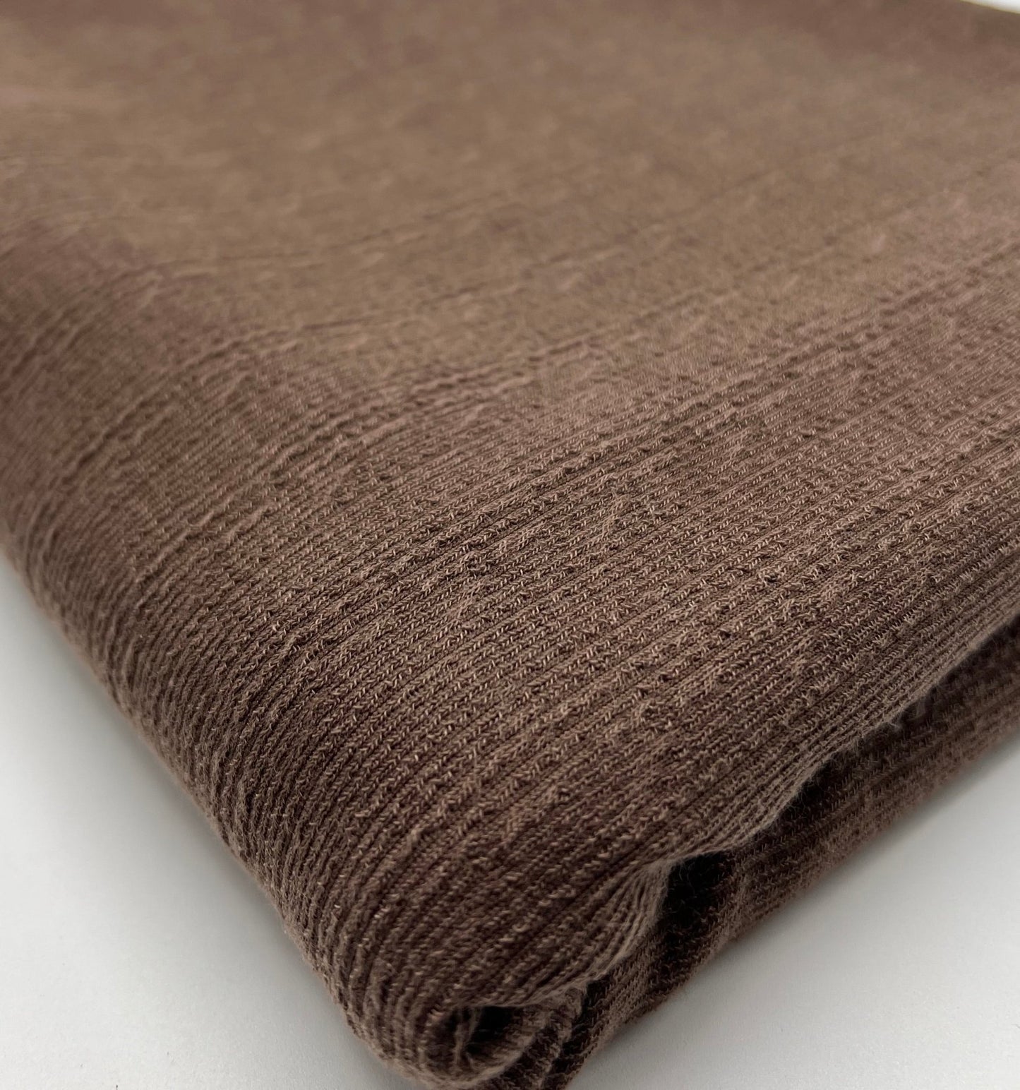 Mocha Soft Striped Textured Stretch Fabric - T9 Fabrics