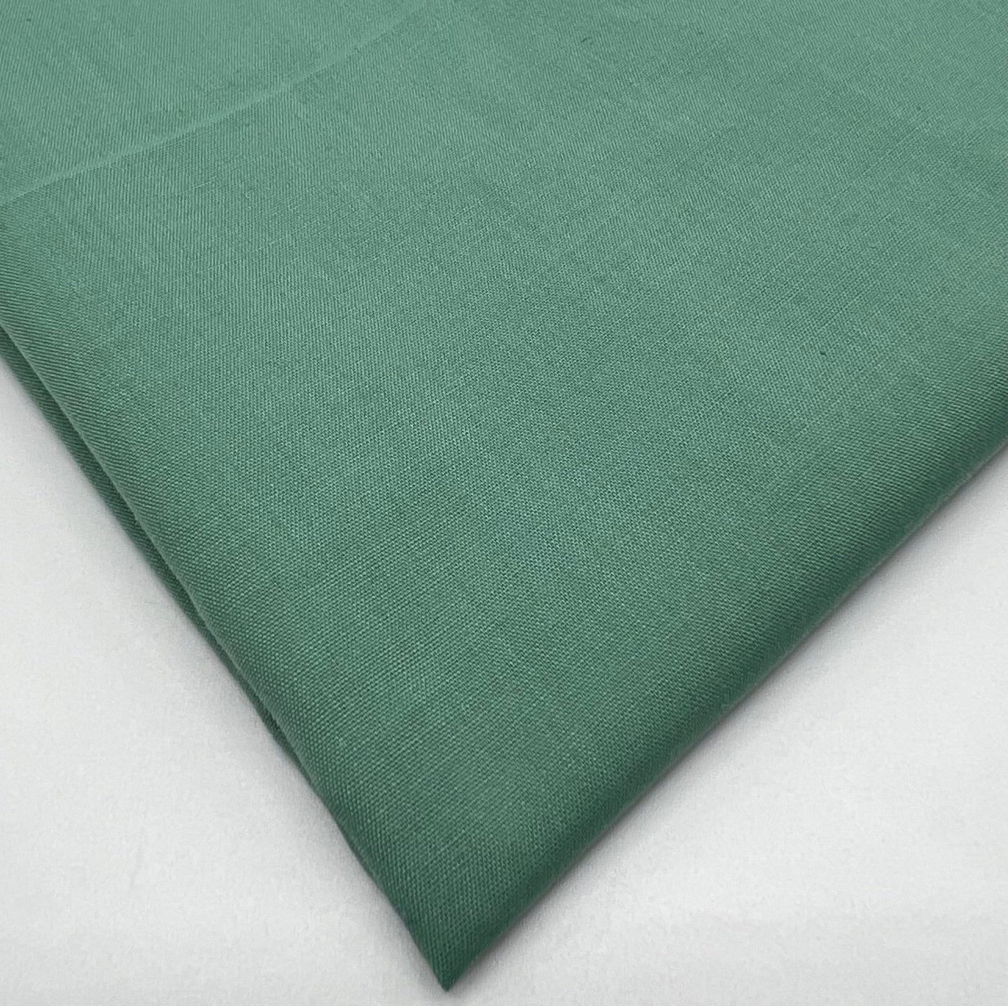 Moss Green Plain Poly Cotton 105 GSM 80/20 44 Inch Non Stretch - T9 Fabrics