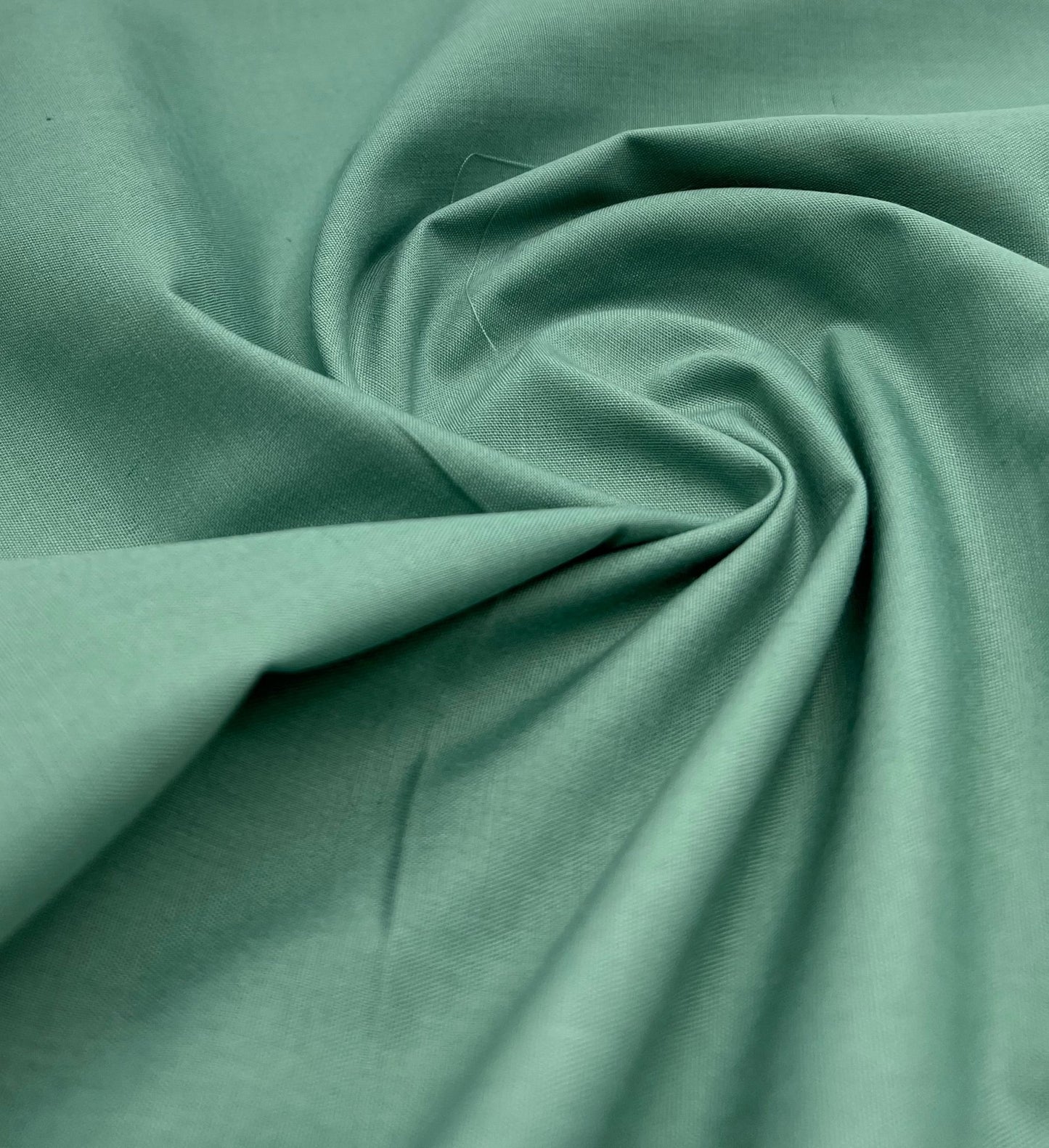 Moss Green Plain Poly Cotton 105 GSM 80/20 44 Inch Non Stretch - T9 Fabrics