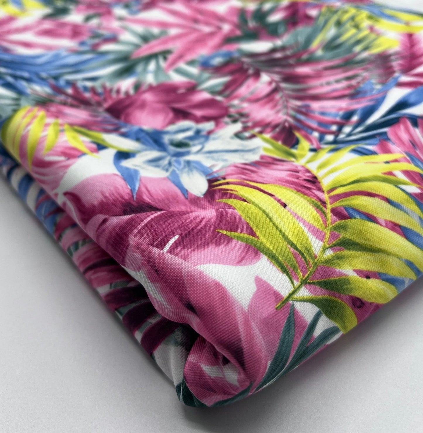 Multi Floral Plain Scuba Stretch Fabric - T9 Fabrics