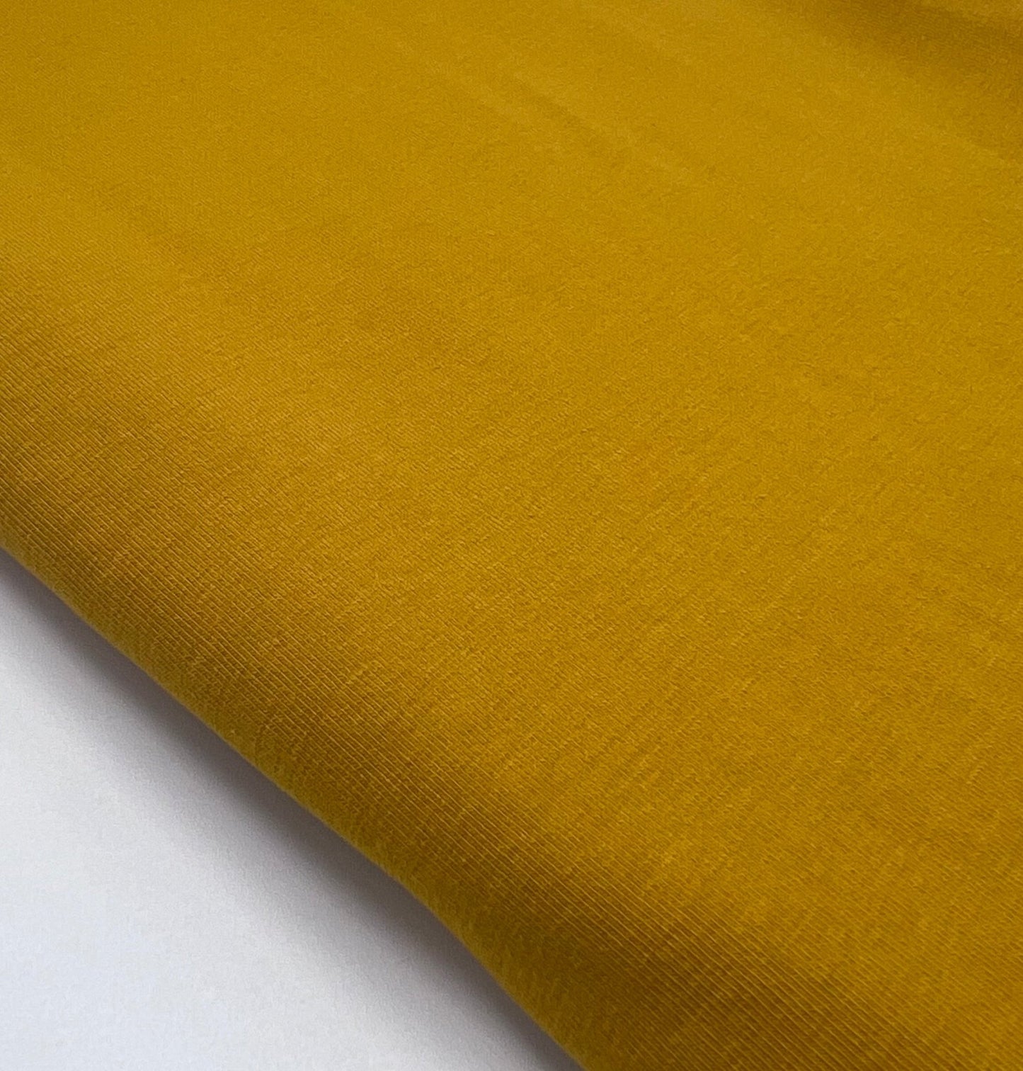 Mustard Cotton Stretch Jersey 240 GSM 92/8 Lycra 4 Way Stretch - T9 Fabrics