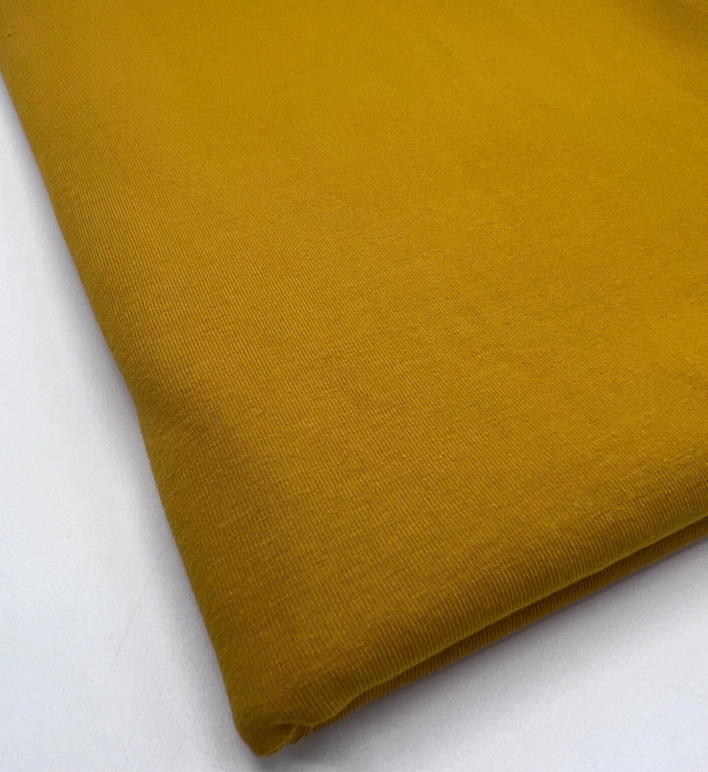 Mustard Cotton Stretch Jersey 240 GSM 92/8 Lycra 4 Way Stretch - T9 Fabrics