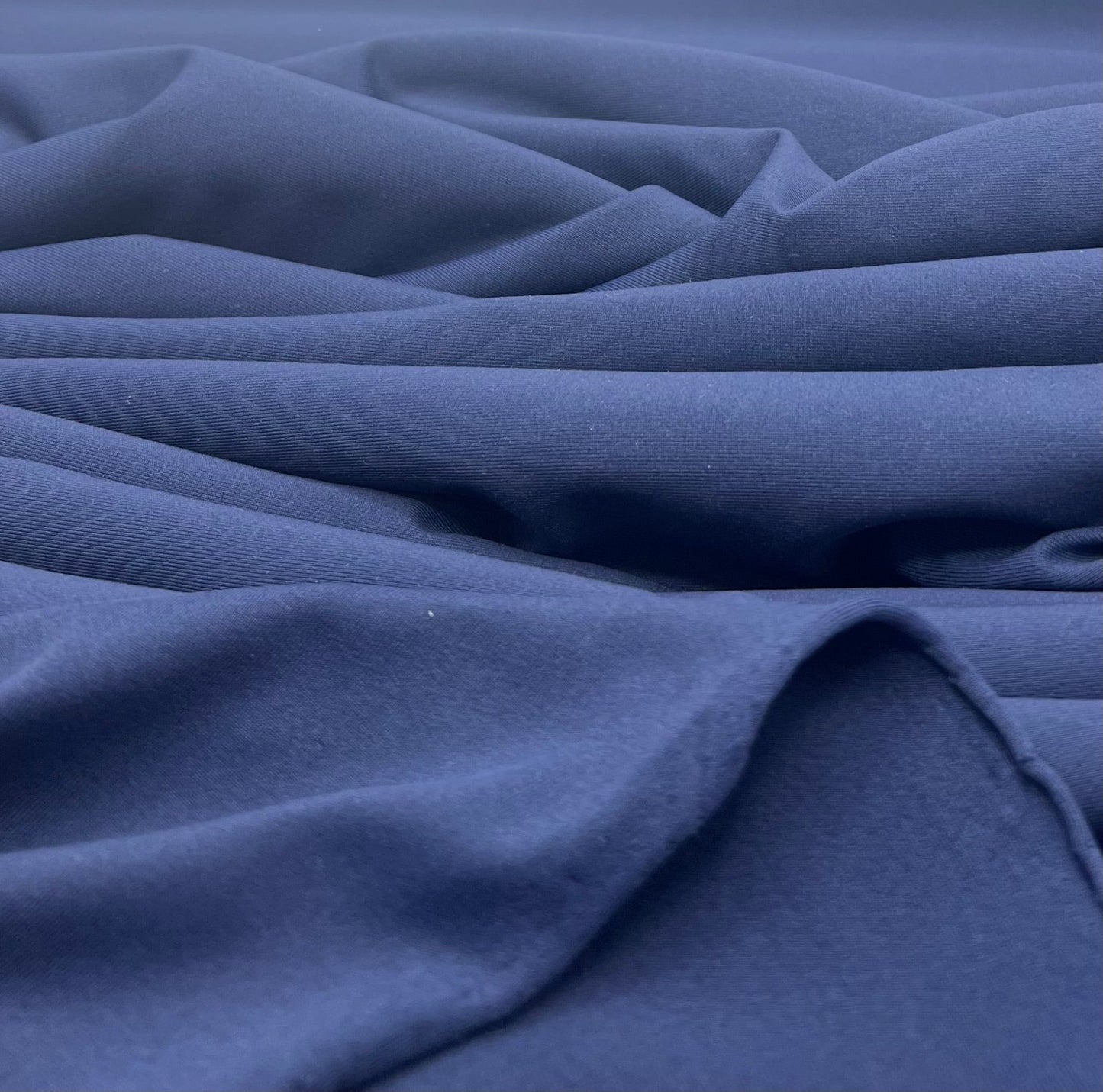 Navy Cotton Touch 220GSM 4 Way Stretch Fabric - T9 Fabrics