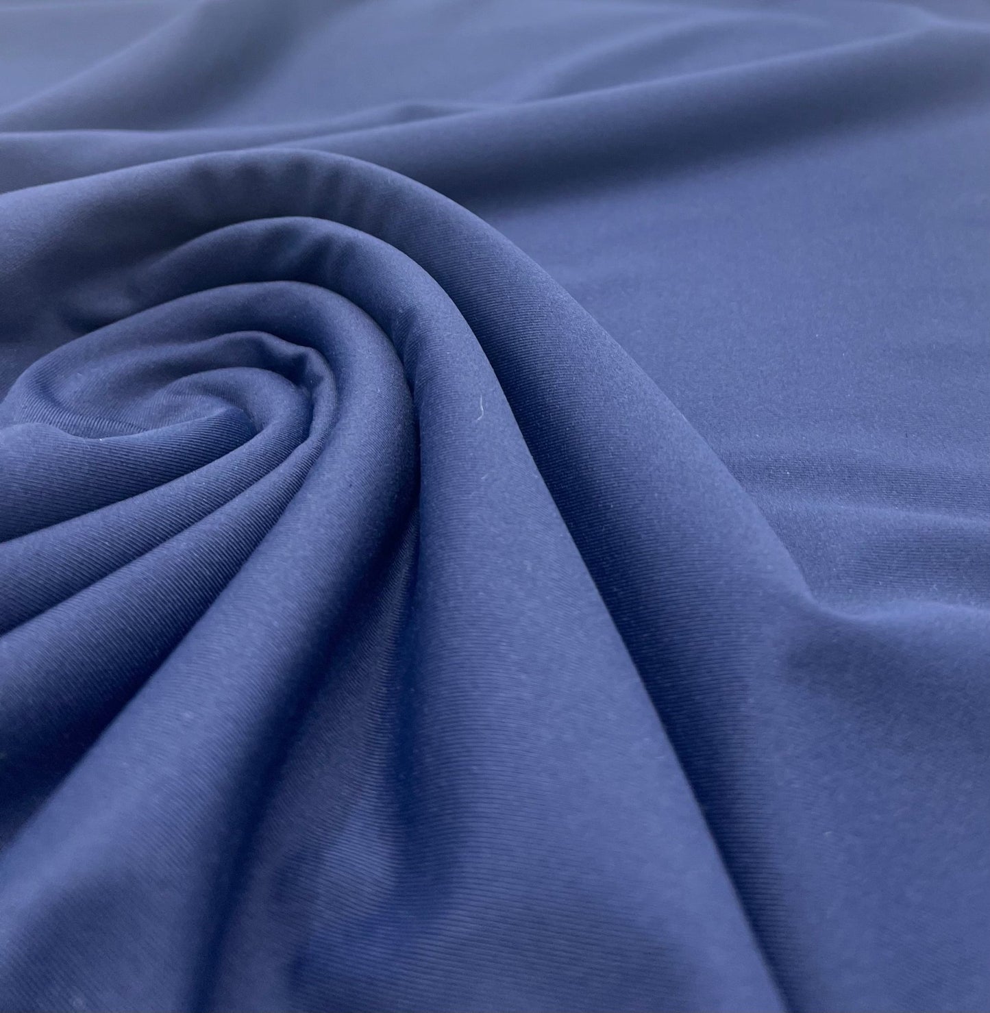 Navy Cotton Touch 220GSM 4 Way Stretch Fabric - T9 Fabrics