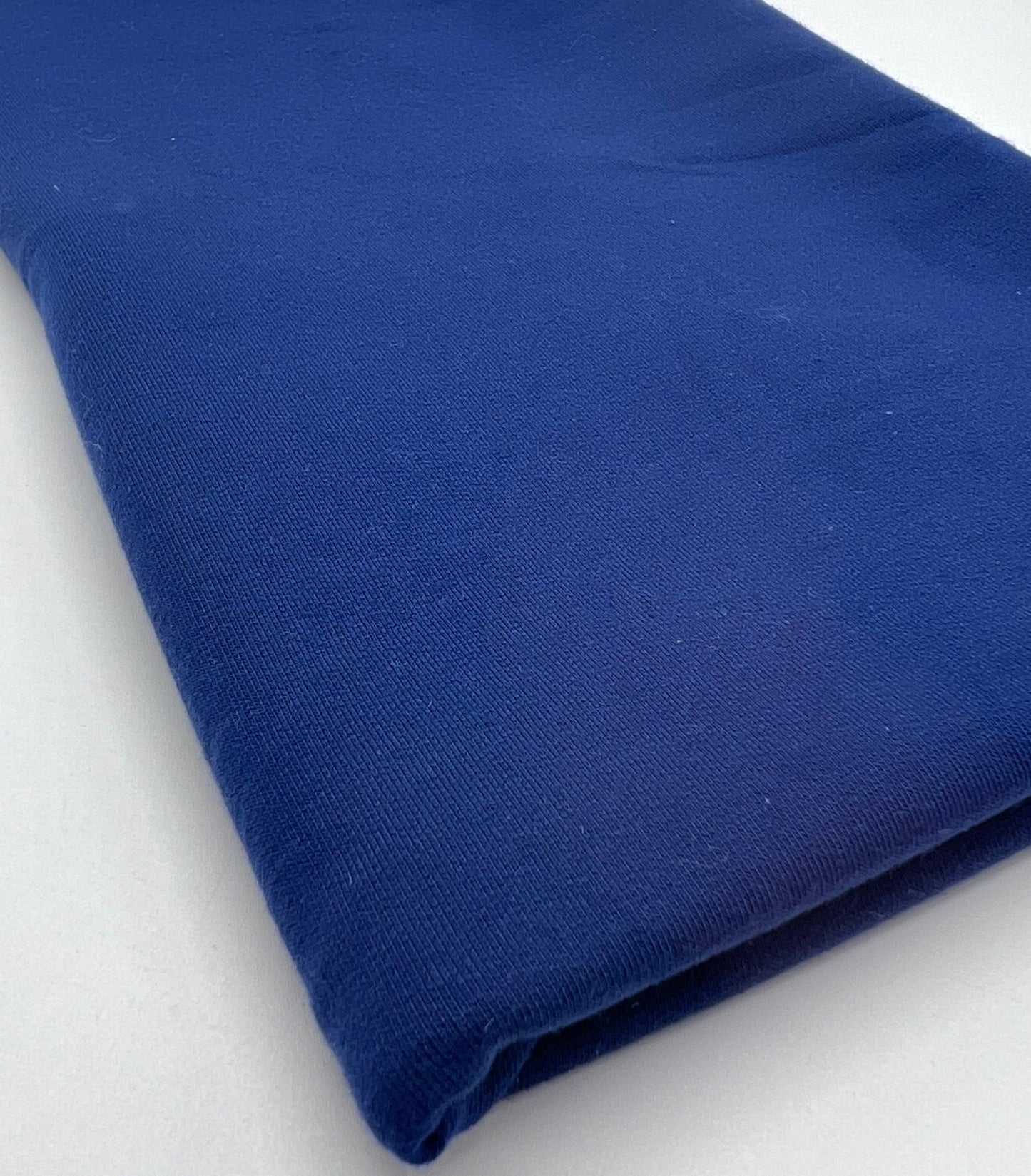 Navy French Terry Loopback Cotton Jersey 230 GSM 95/5 Lycra 4 Way Stretch - T9 Fabrics