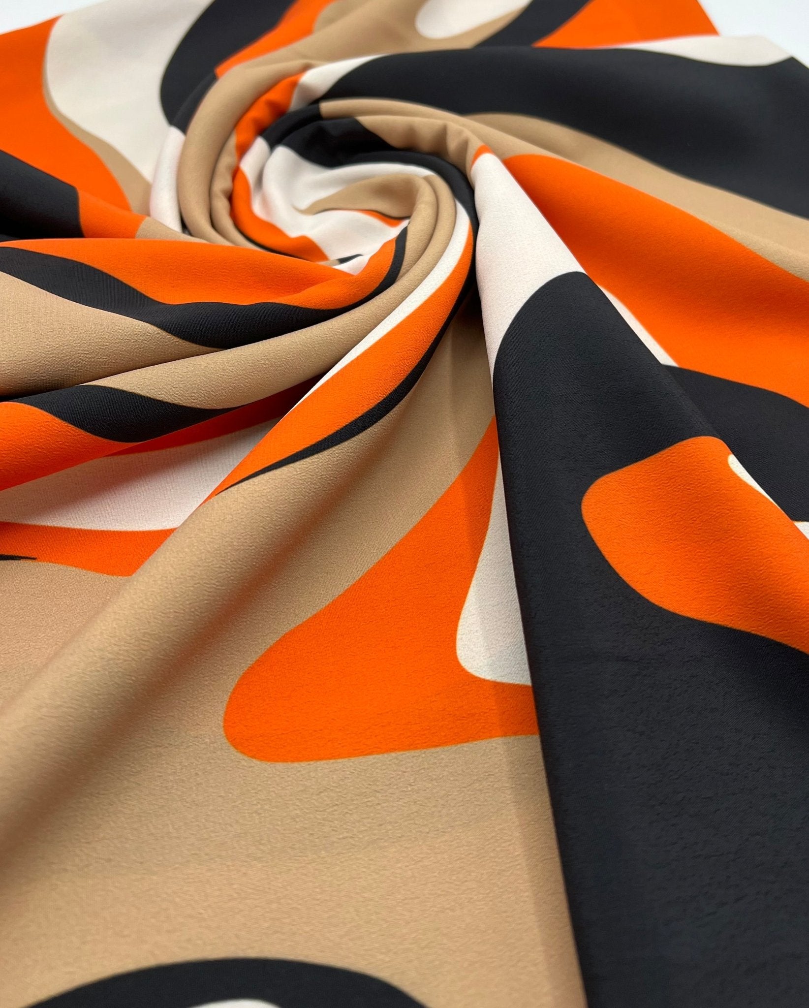 Orange Mix Non Stretch Woven Dress Craft Fabric - T9 Fabrics