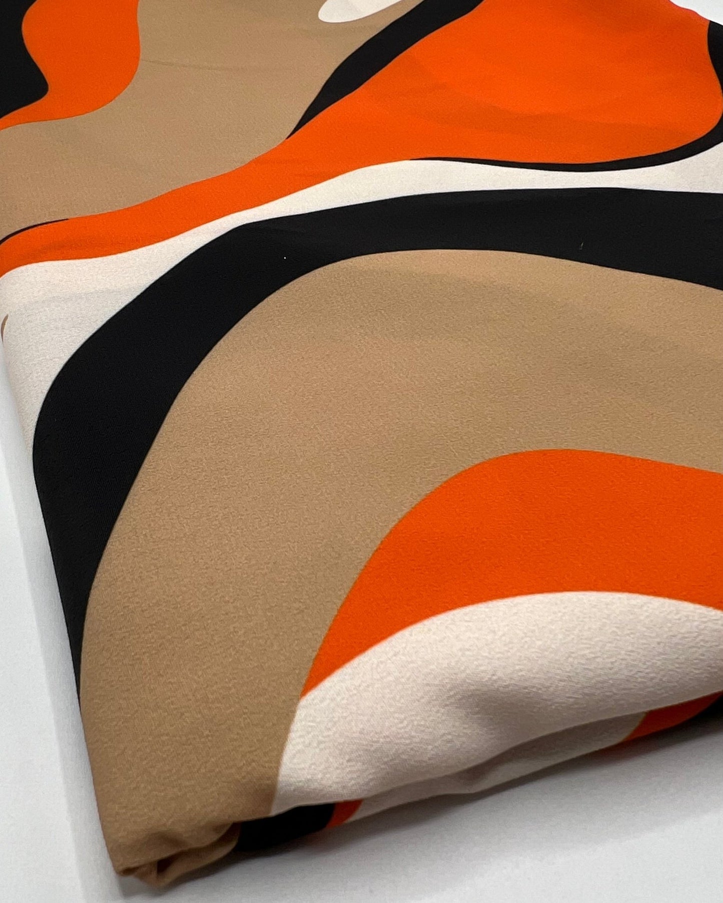 Orange Mix Non Stretch Woven Dress Craft Fabric - T9 Fabrics