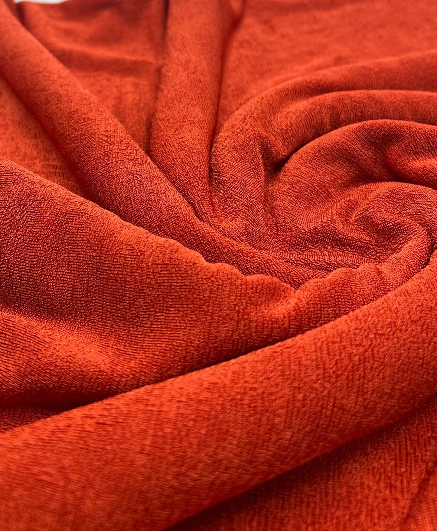 Orange Rust Acetate Slinky 4 Way Stretch Fabric - T9 Fabrics