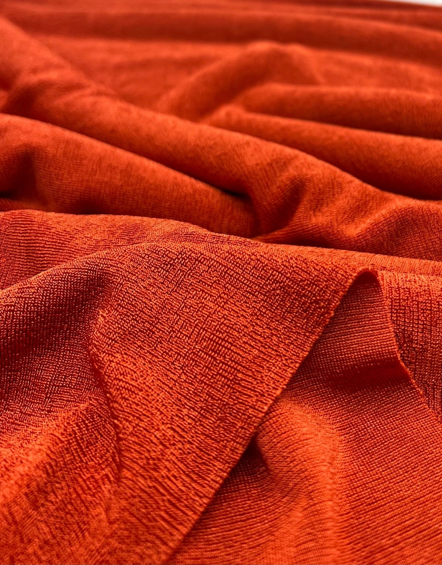 Orange Rust Acetate Slinky 4 Way Stretch Fabric - T9 Fabrics