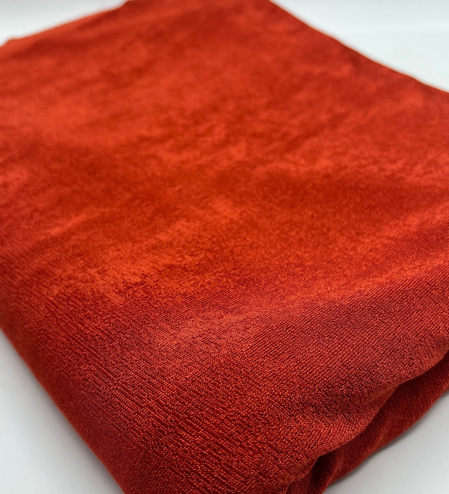 Orange Rust Acetate Slinky 4 Way Stretch Fabric - T9 Fabrics