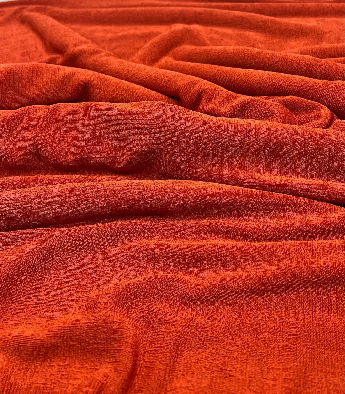 Orange Rust Acetate Slinky 4 Way Stretch Fabric - T9 Fabrics
