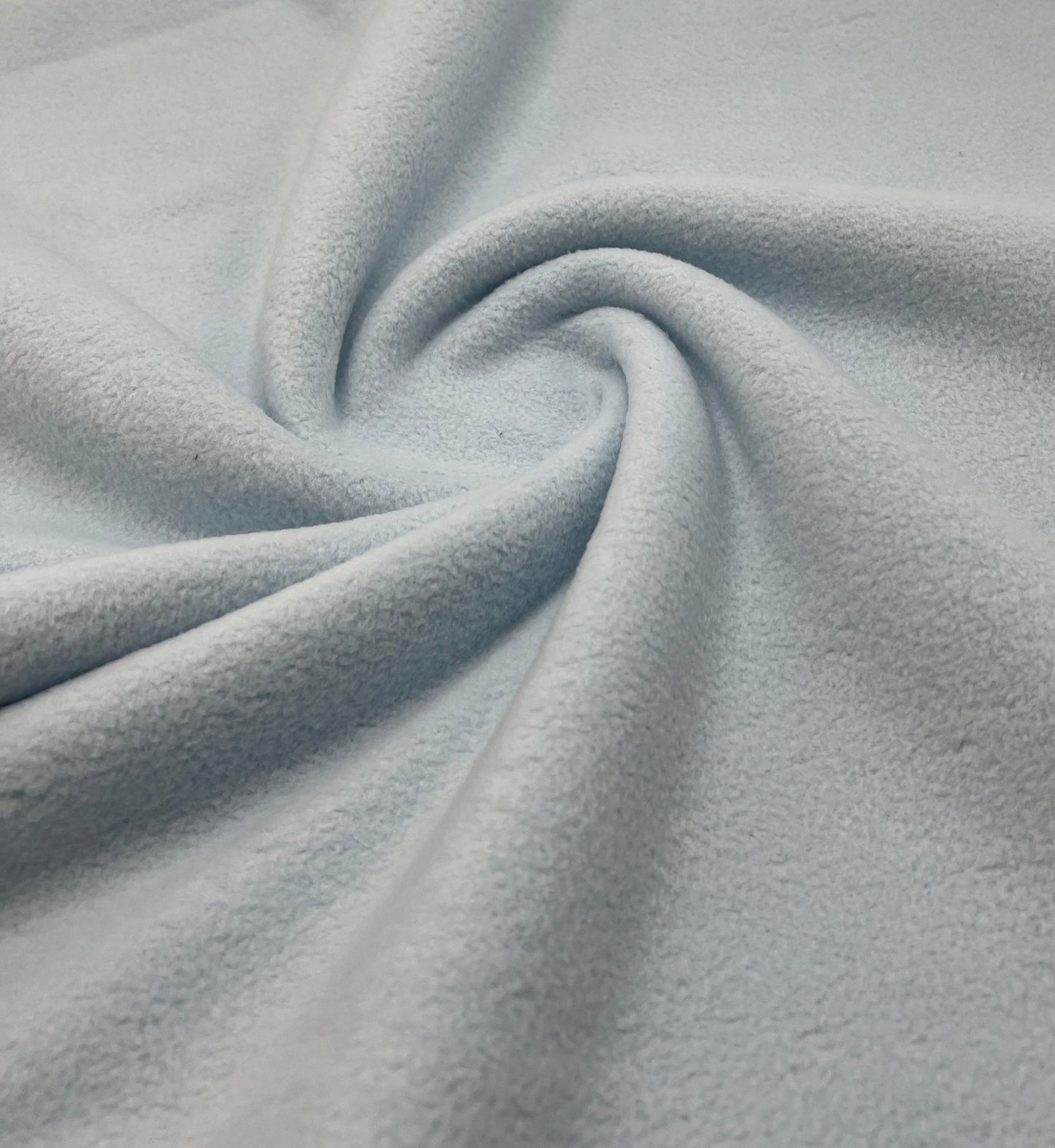 Pale Baby Blue Plain Anti - Pil Polar Fleece Fabric Blanket Loungewear - T9 Fabrics