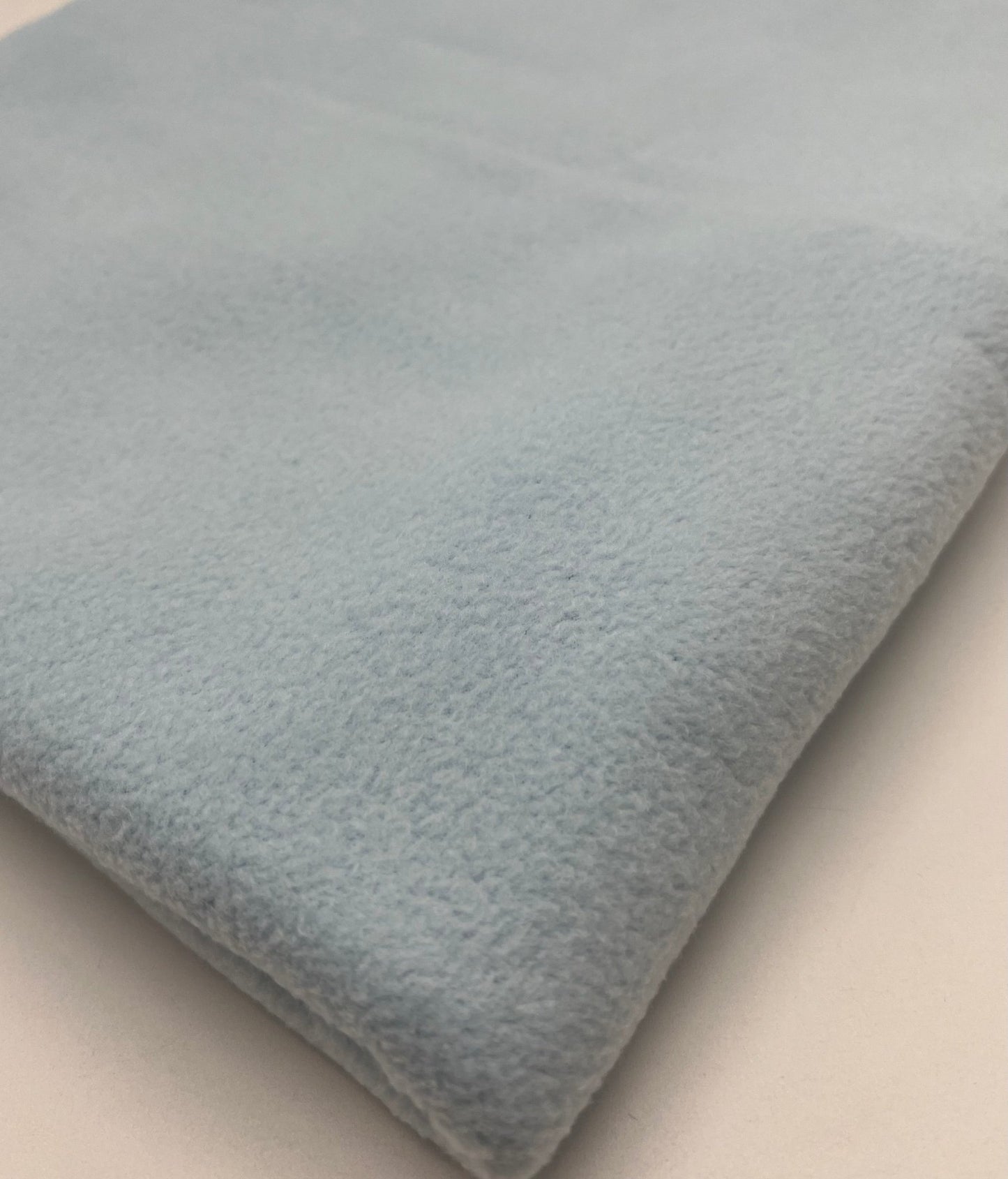 Pale Baby Blue Plain Anti - Pil Polar Fleece Fabric Blanket Loungewear - T9 Fabrics