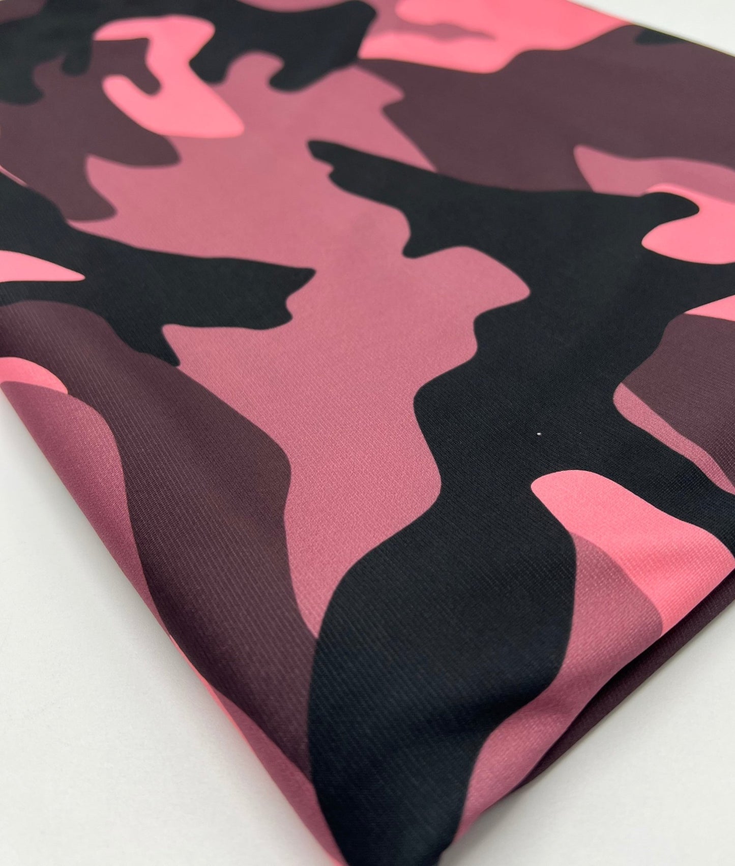 Pink Camo Print ITY Fabric 4 Way Stretch - T9 Fabrics