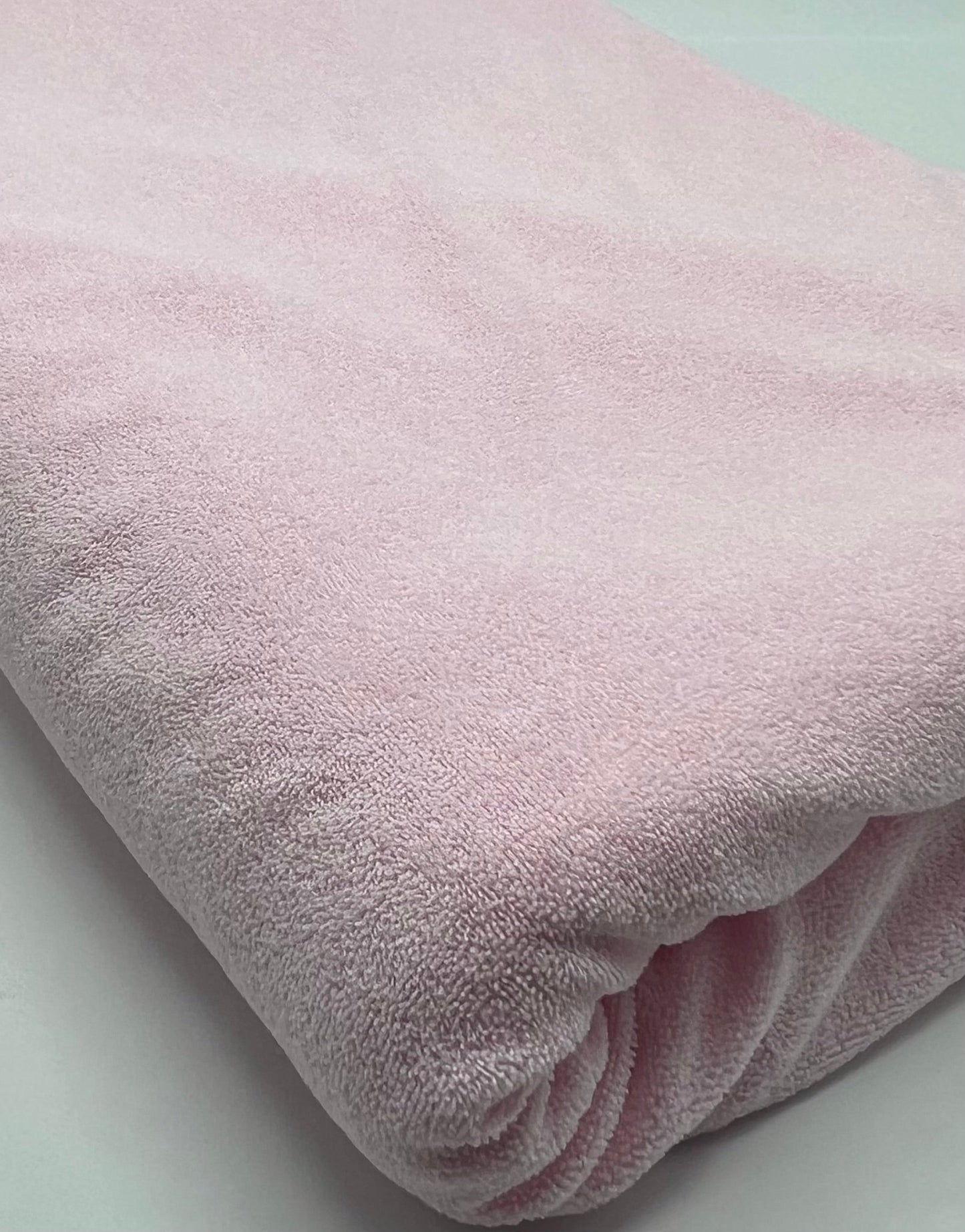 Pink Terry Towelling Polyester Stretch Dress Craft Fabric - T9 Fabrics