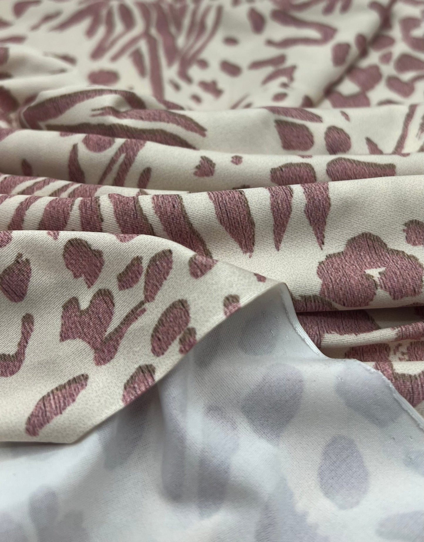 Pink Zebra Animal Print Soft Touch 4 Way Stretch Fabric - T9 Fabrics