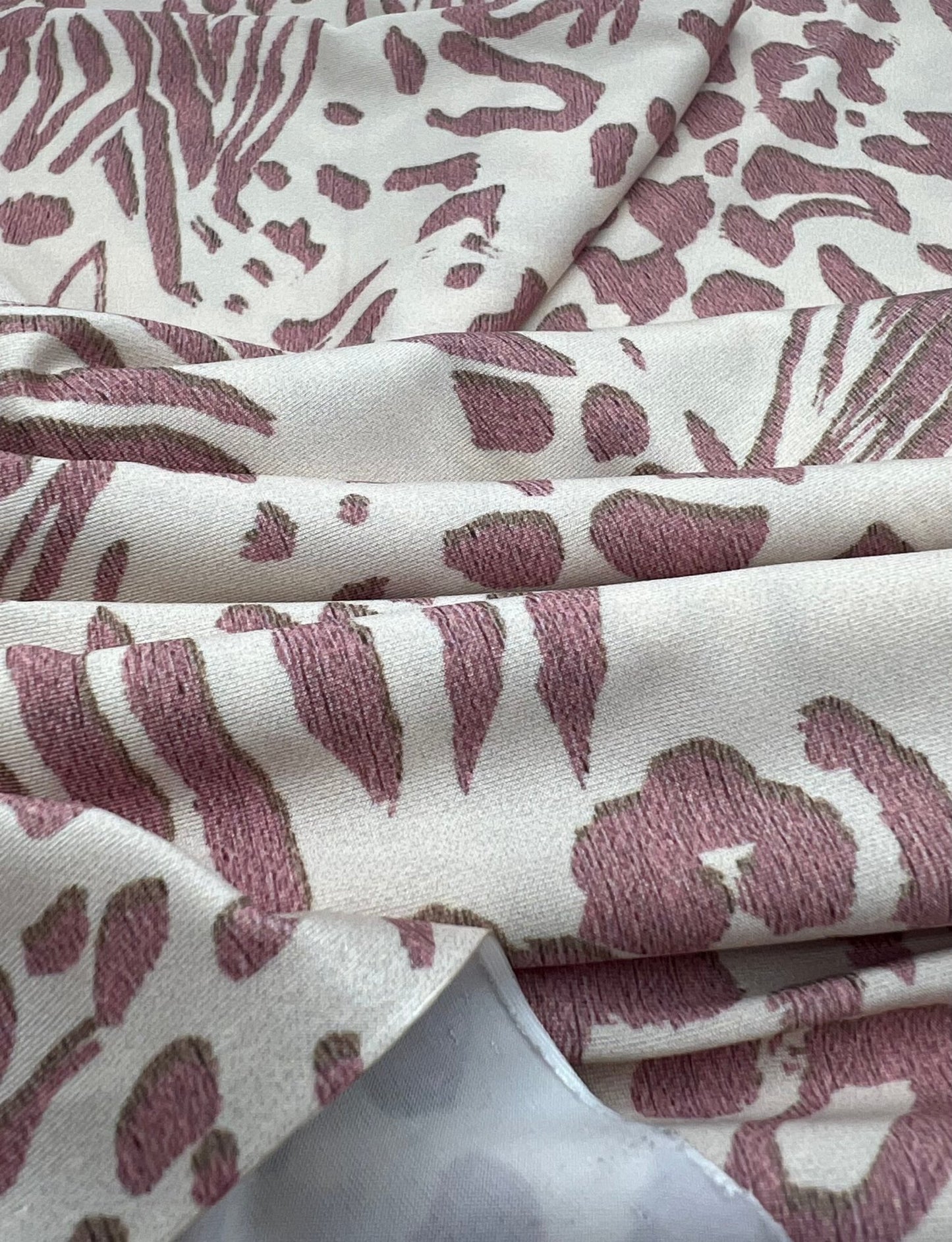 Pink Zebra Animal Print Soft Touch 4 Way Stretch Fabric - T9 Fabrics