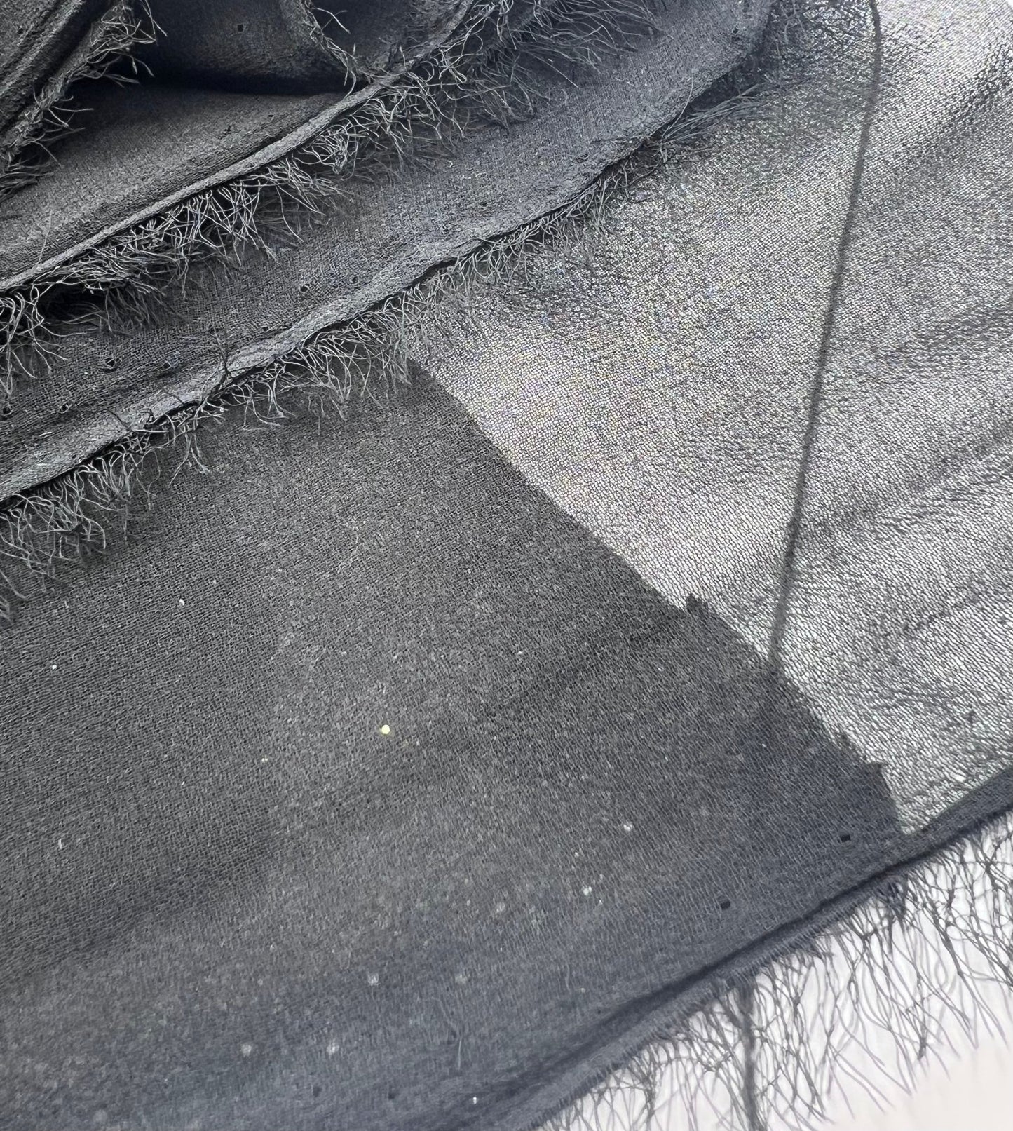 Plain Black Chiffon Fabric - T9 Fabrics