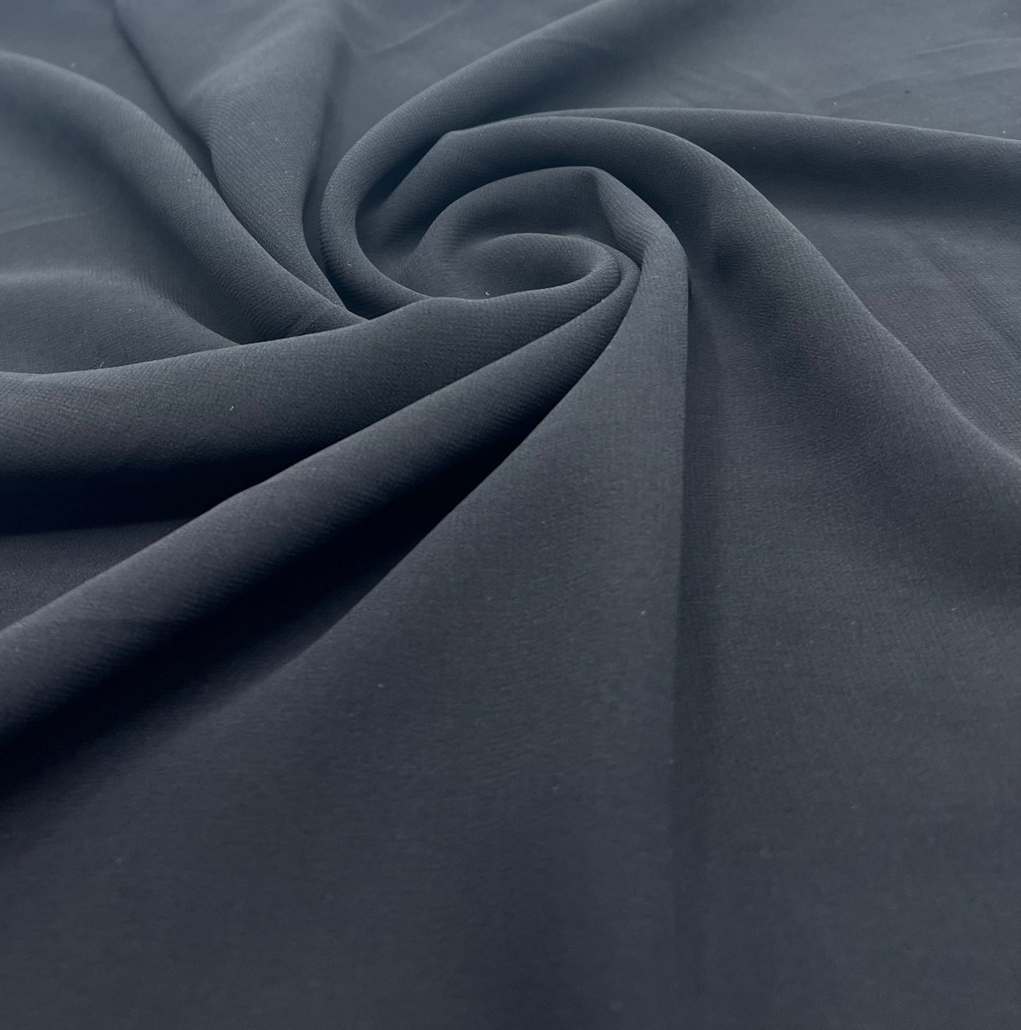 Plain Black Chiffon Fabric - T9 Fabrics