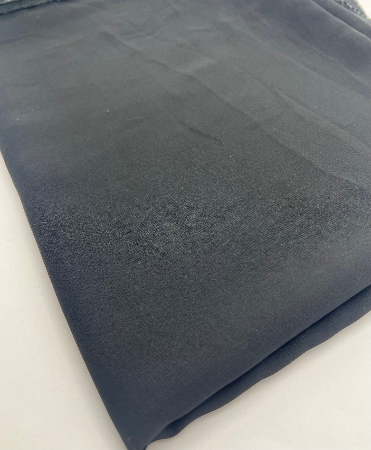Plain Black Chiffon Fabric - T9 Fabrics