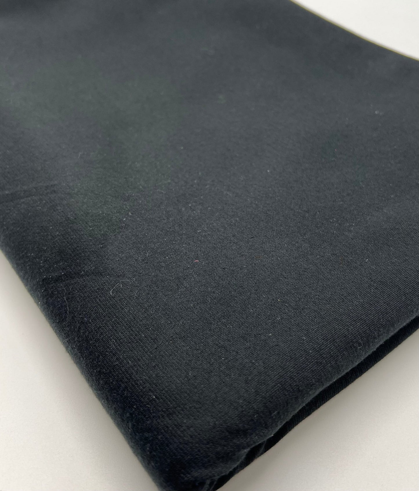Plain Black Ponte 4 Way Stretch Fabric - T9 Fabrics