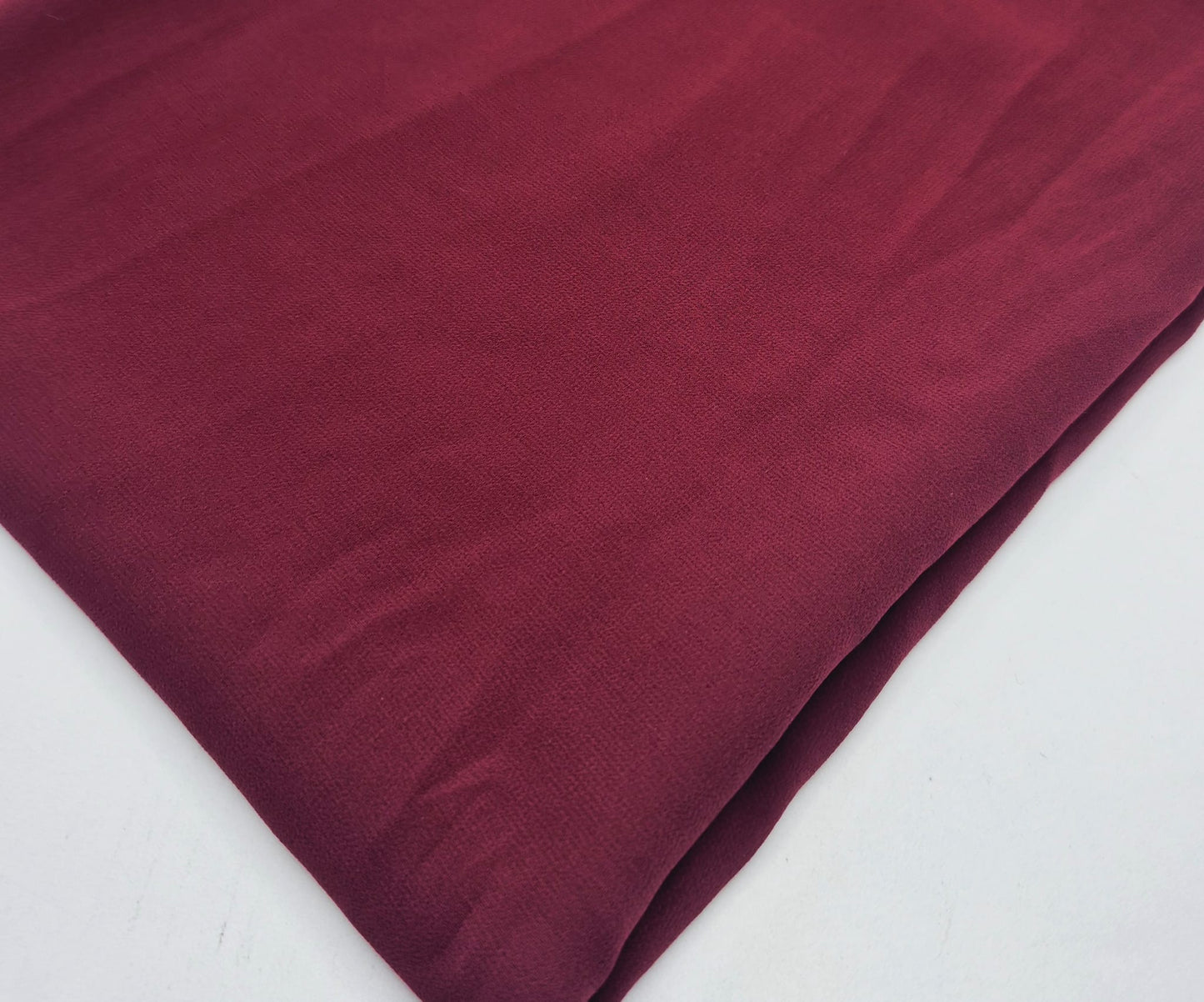 Plain Burgundy Chiffon Sheer Dress Bridal Fabric - T9 Fabrics