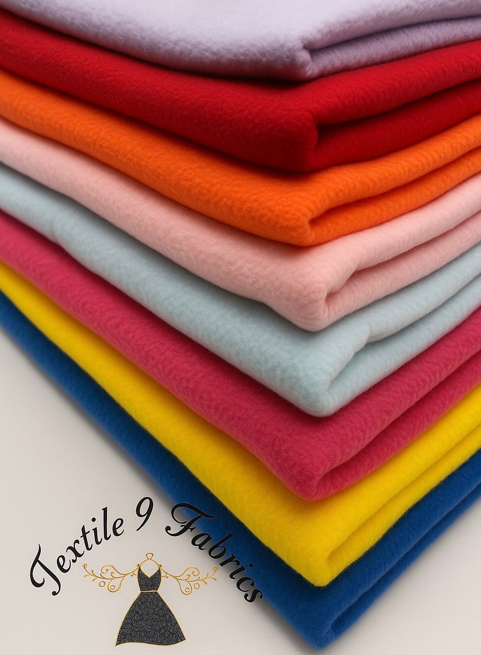 Plain Colours Anti - Pil Polar Fleece Fabric Blanket Loungewear - T9 Fabrics