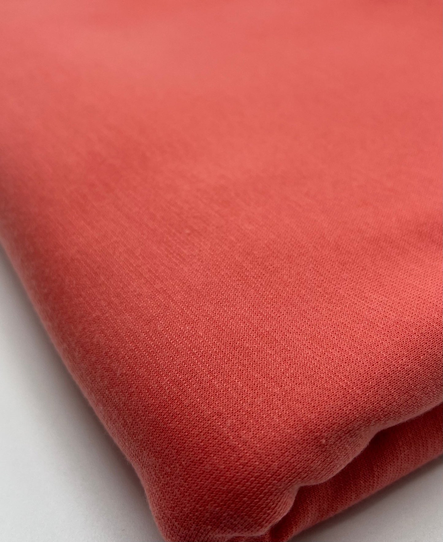 Plain Coral Ponte 2 Way Stretch Fabric - T9 Fabrics