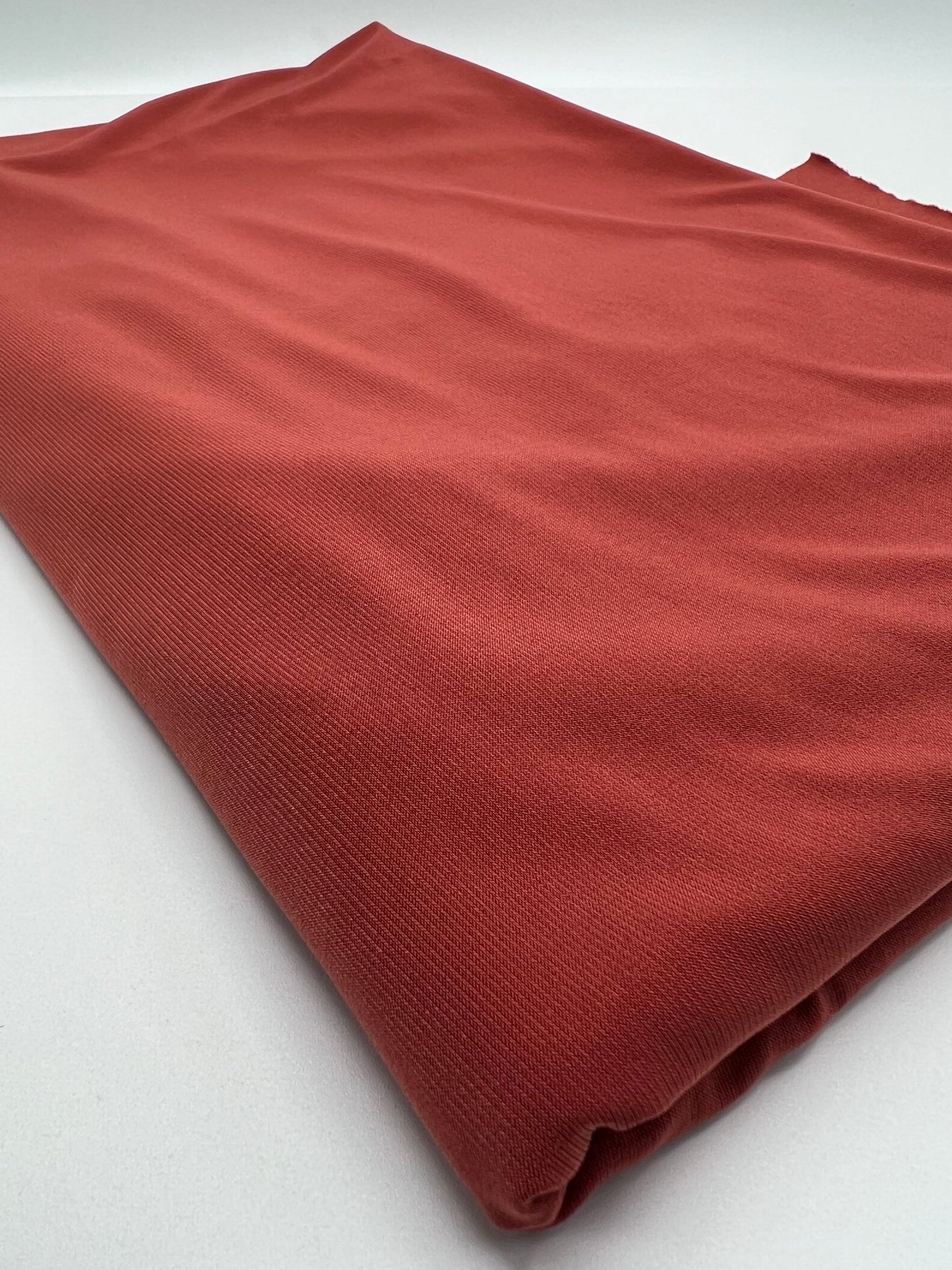 Plain Dark Coral ITY 4 Way Stretch Fabric - T9 Fabrics