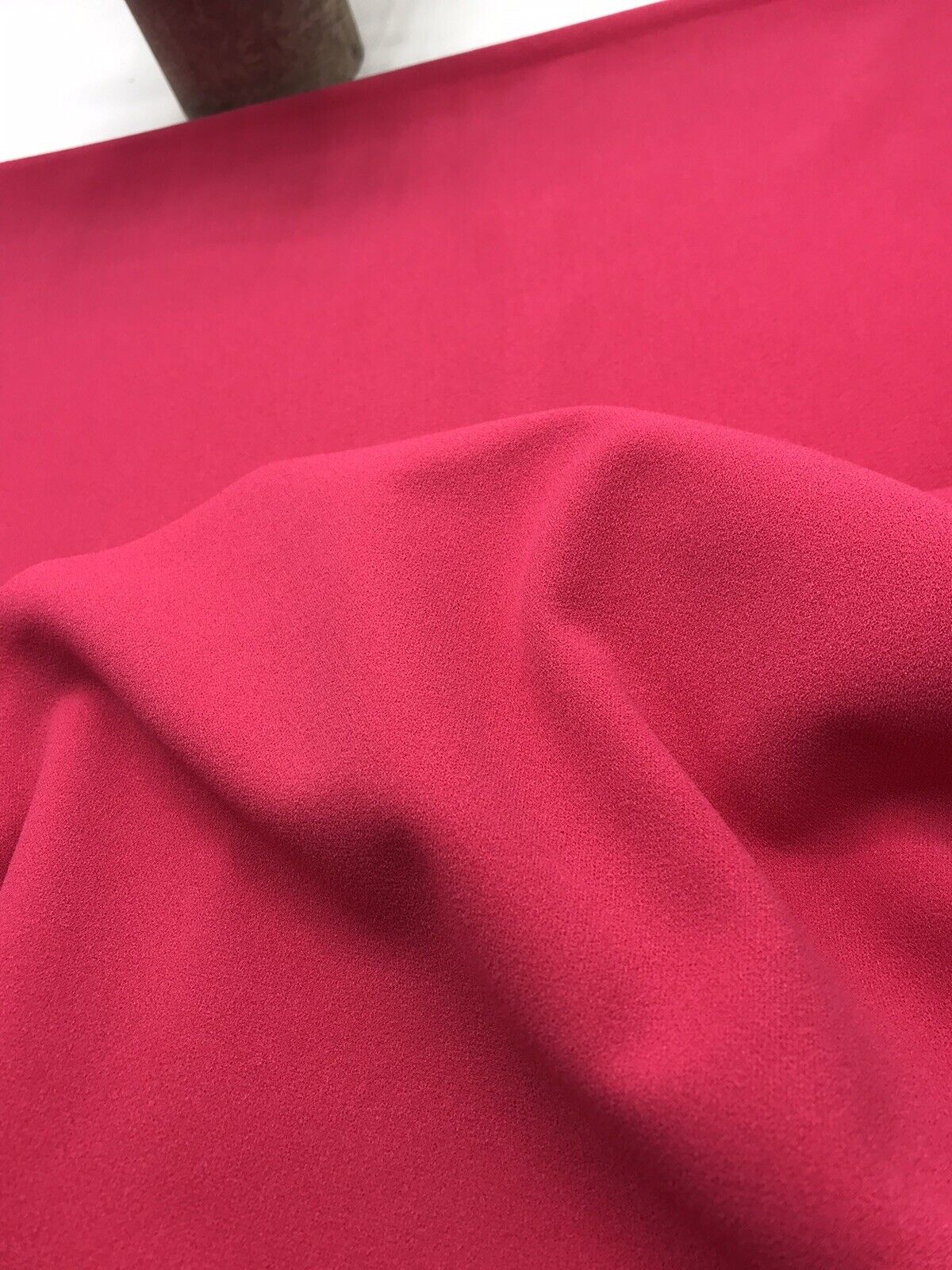 Plain Hot Pink Scuba Crepe Stretch Jersey Fabric 4 Way Stretch - T9 Fabrics