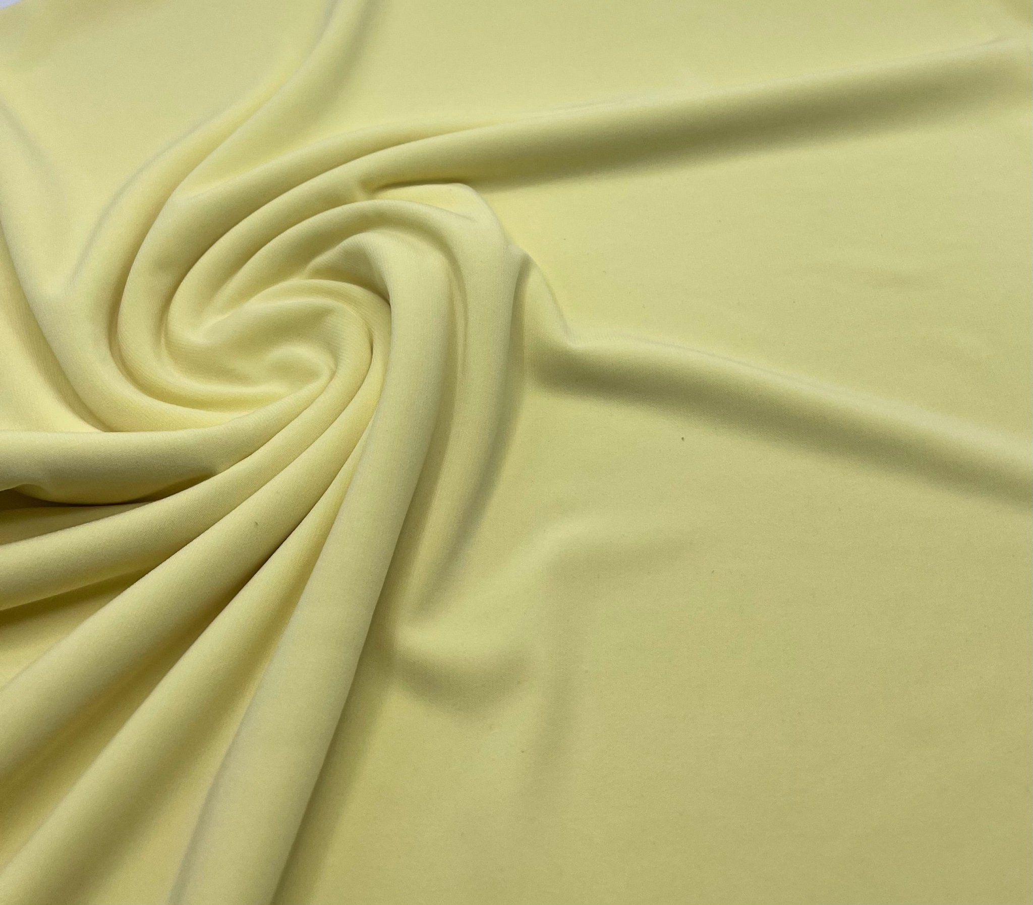 Plain Lemon ITY 4 Way Stretch Fabric - T9 Fabrics