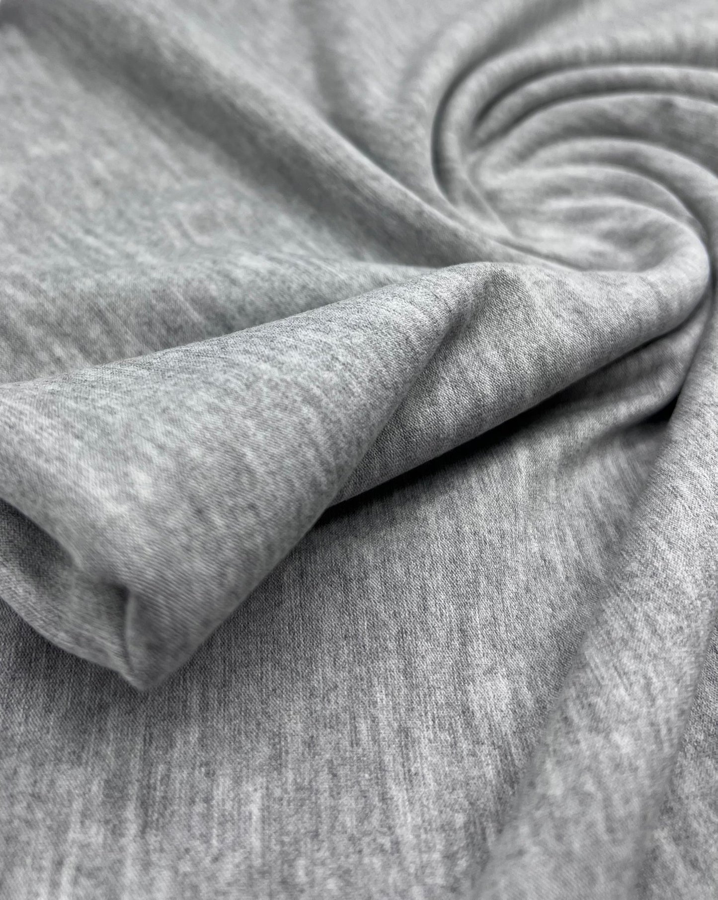 Plain Light Grey Viscose Elastane Fabric 4 Way Stretch Jersey - T9 Fabrics