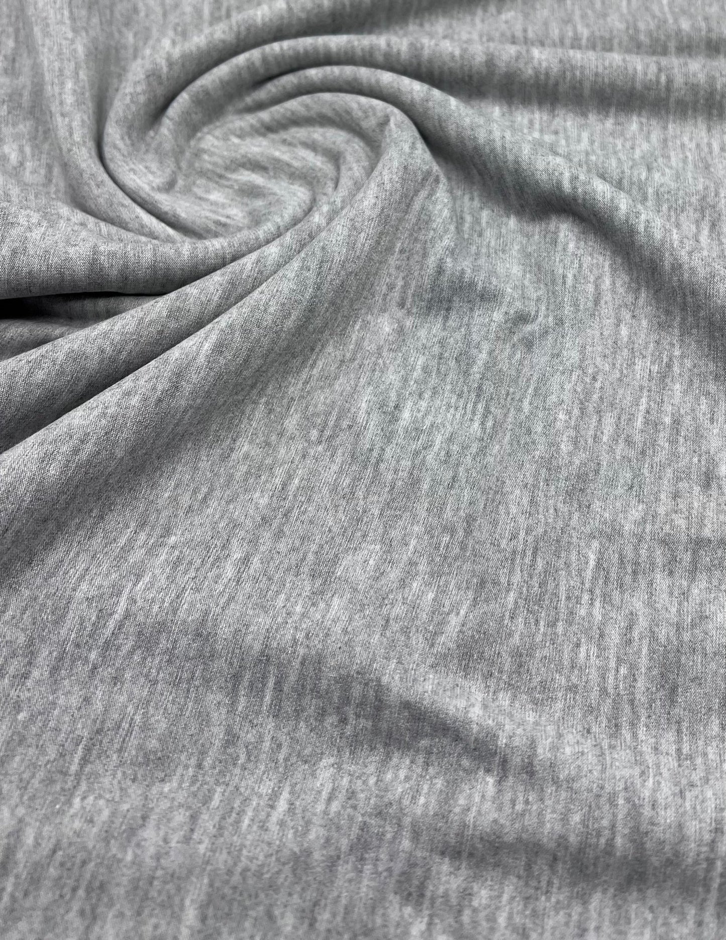 Plain Light Grey Viscose Elastane Fabric 4 Way Stretch Jersey - T9 Fabrics