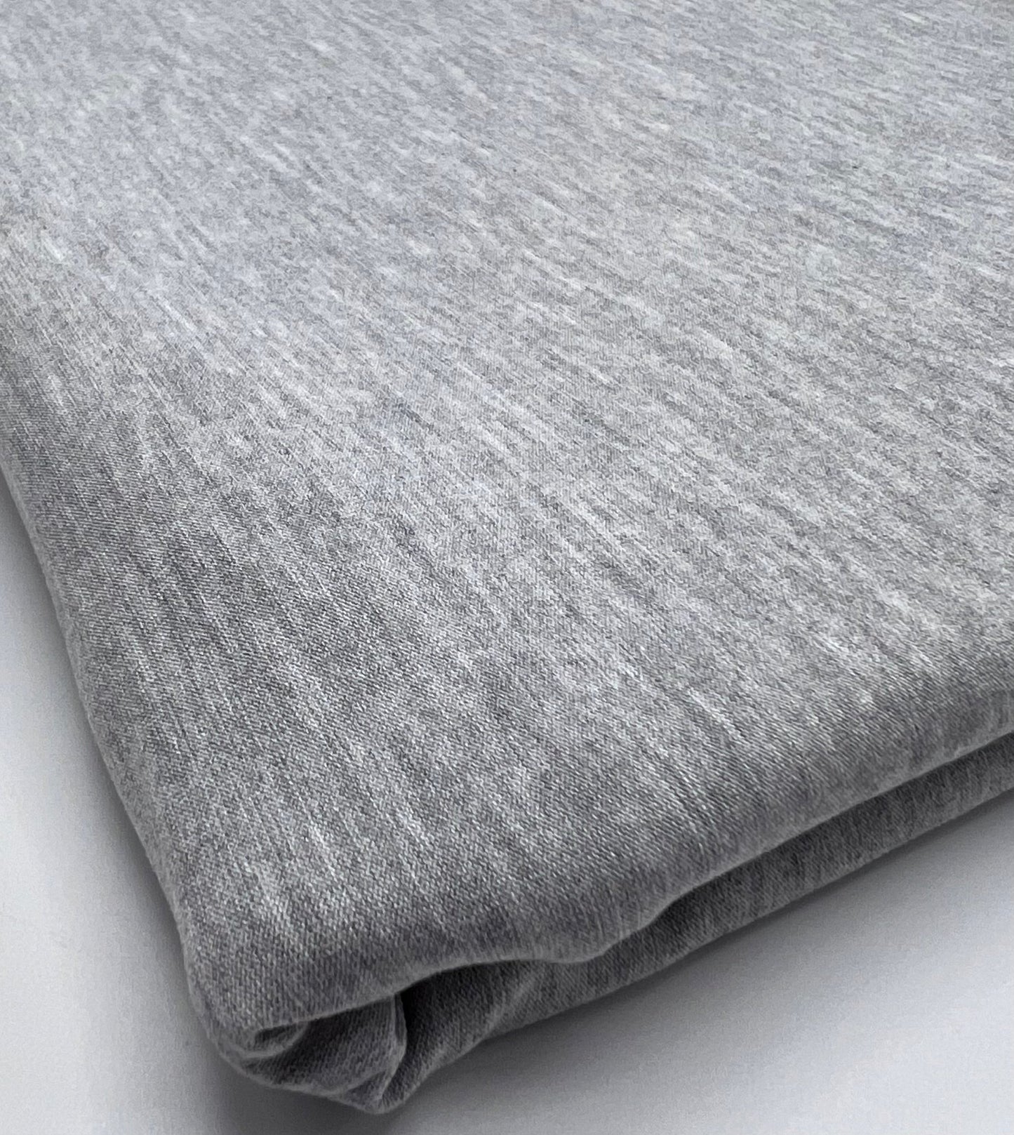 Plain Light Grey Viscose Elastane Fabric 4 Way Stretch Jersey - T9 Fabrics