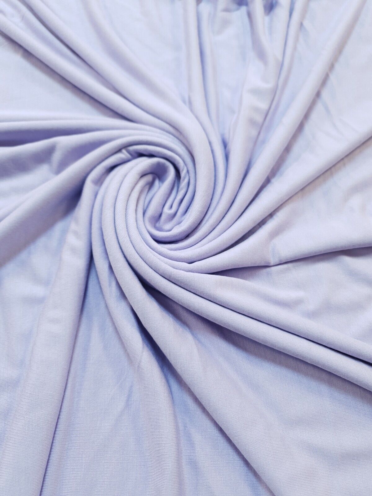 Plain Lilac Viscose Elastane Fabric 4 Way Stretch Jersey - T9 Fabrics