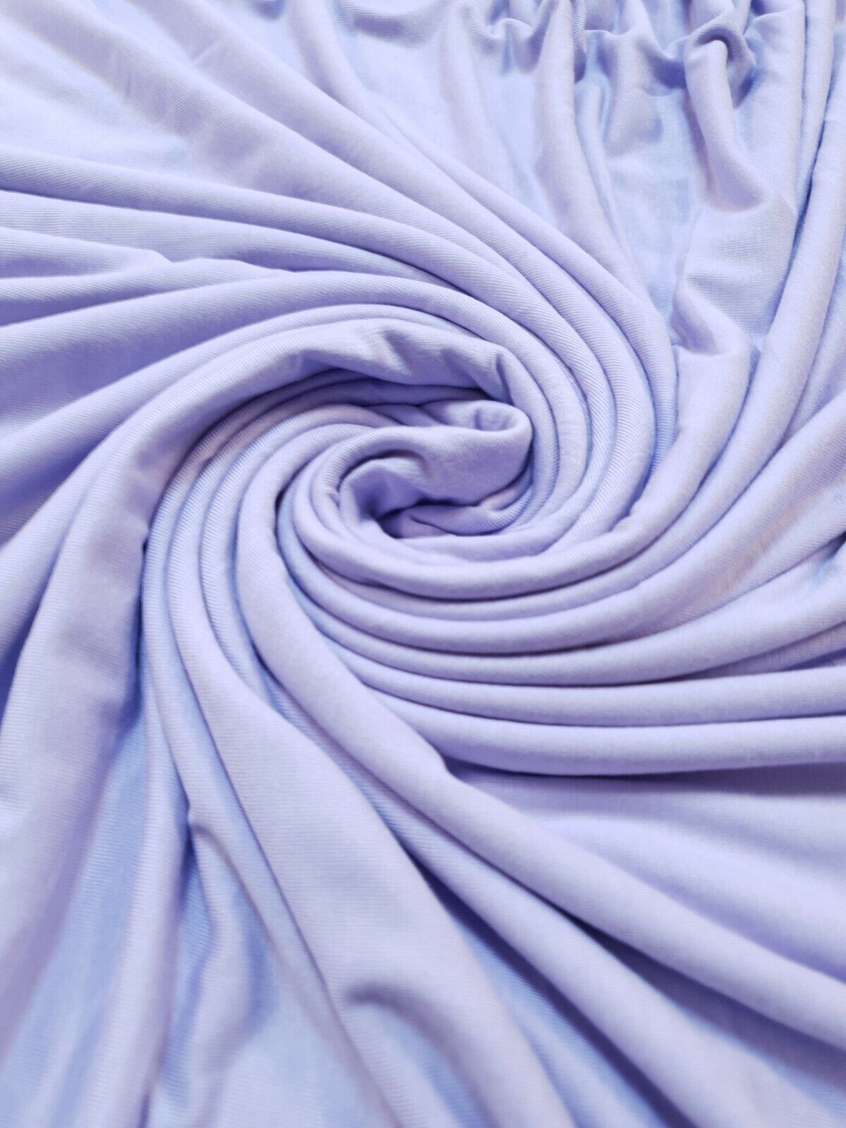 Plain Lilac Viscose Elastane Fabric 4 Way Stretch Jersey - T9 Fabrics