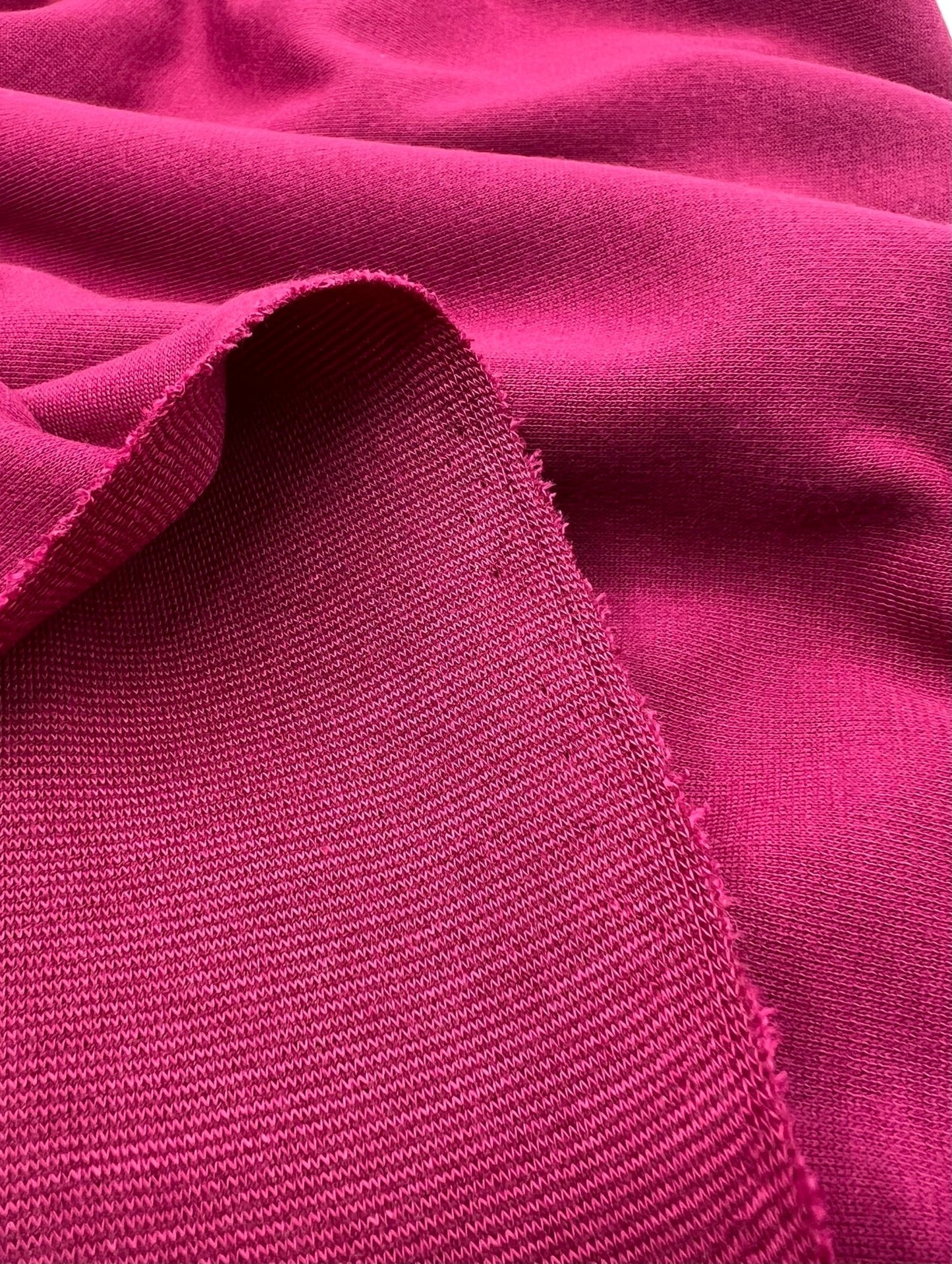 Plain Magenta Ponte 2 Way Stretch Fabric - T9 Fabrics