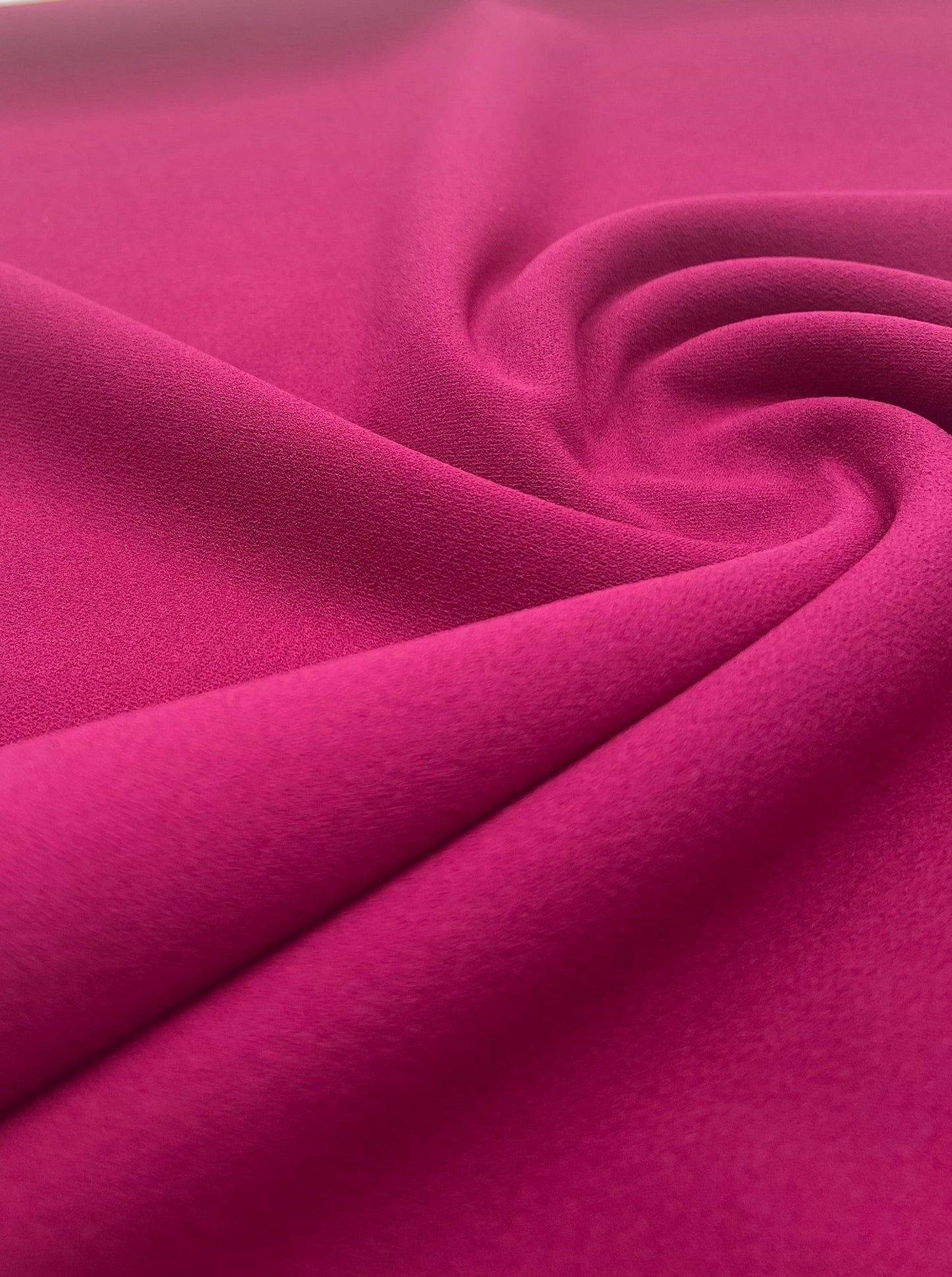 Plain Magenta Scuba Crepe Stretch Jersey Fabric 4 Way Stretch - T9 Fabrics