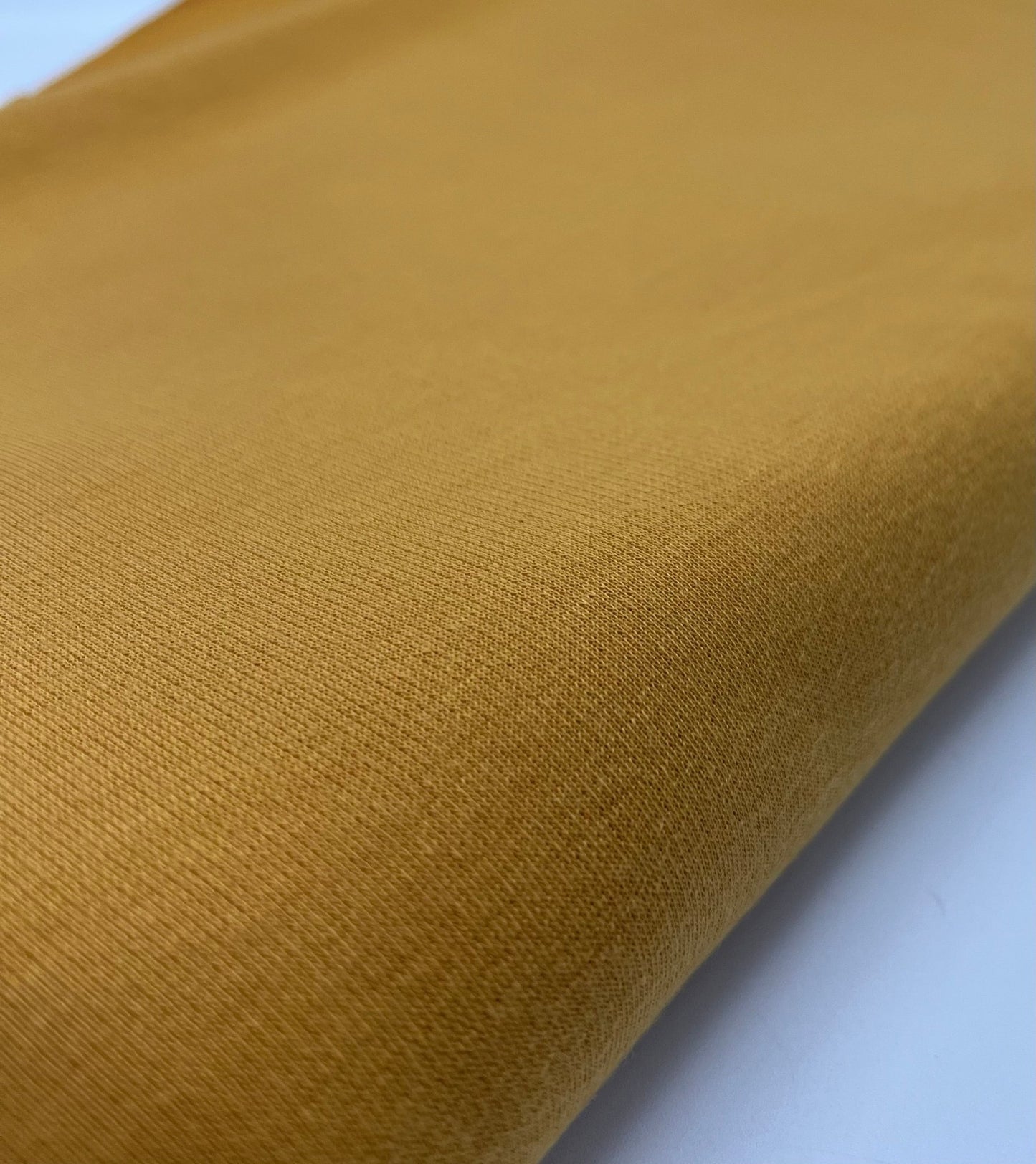 Plain Mustard Ponte 2 Way Stretch Fabric - T9 Fabrics