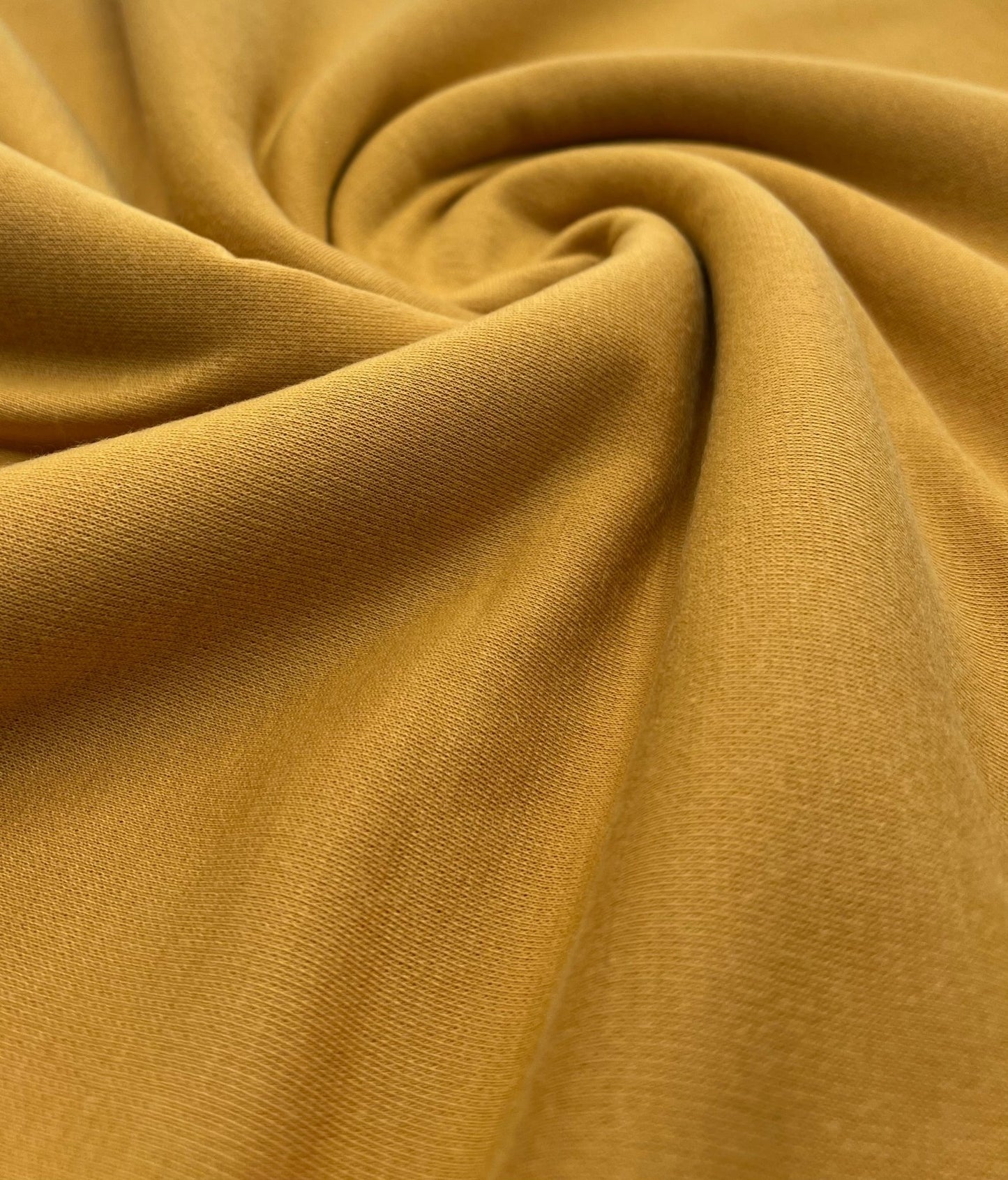 Plain Mustard Ponte 2 Way Stretch Fabric - T9 Fabrics